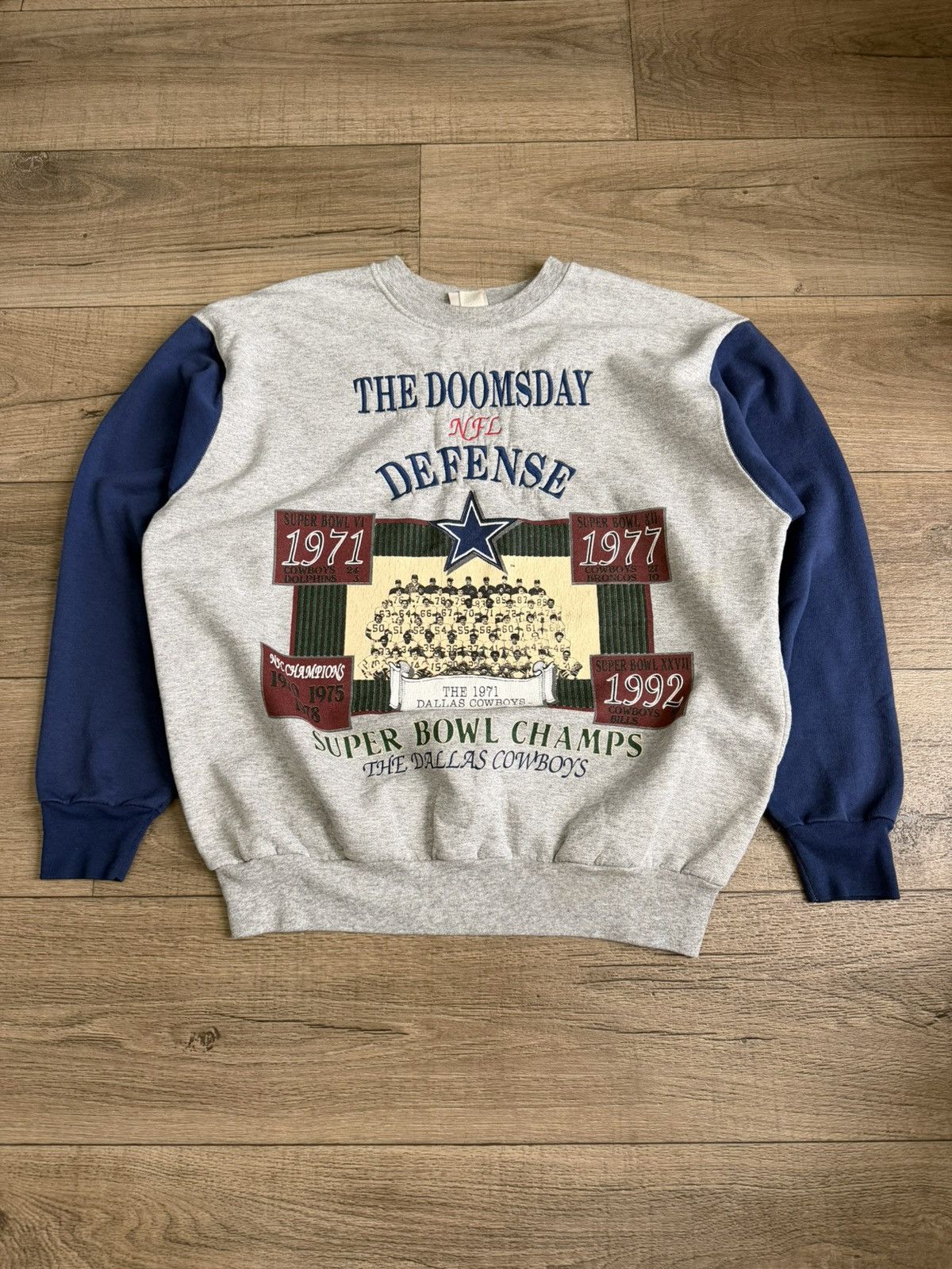 NFL Vintage 90’s Dallas Cowboys Doomsday Defense Sweatshirt XL Size US XL / EU 56 / 4 - 1 Thumbnail