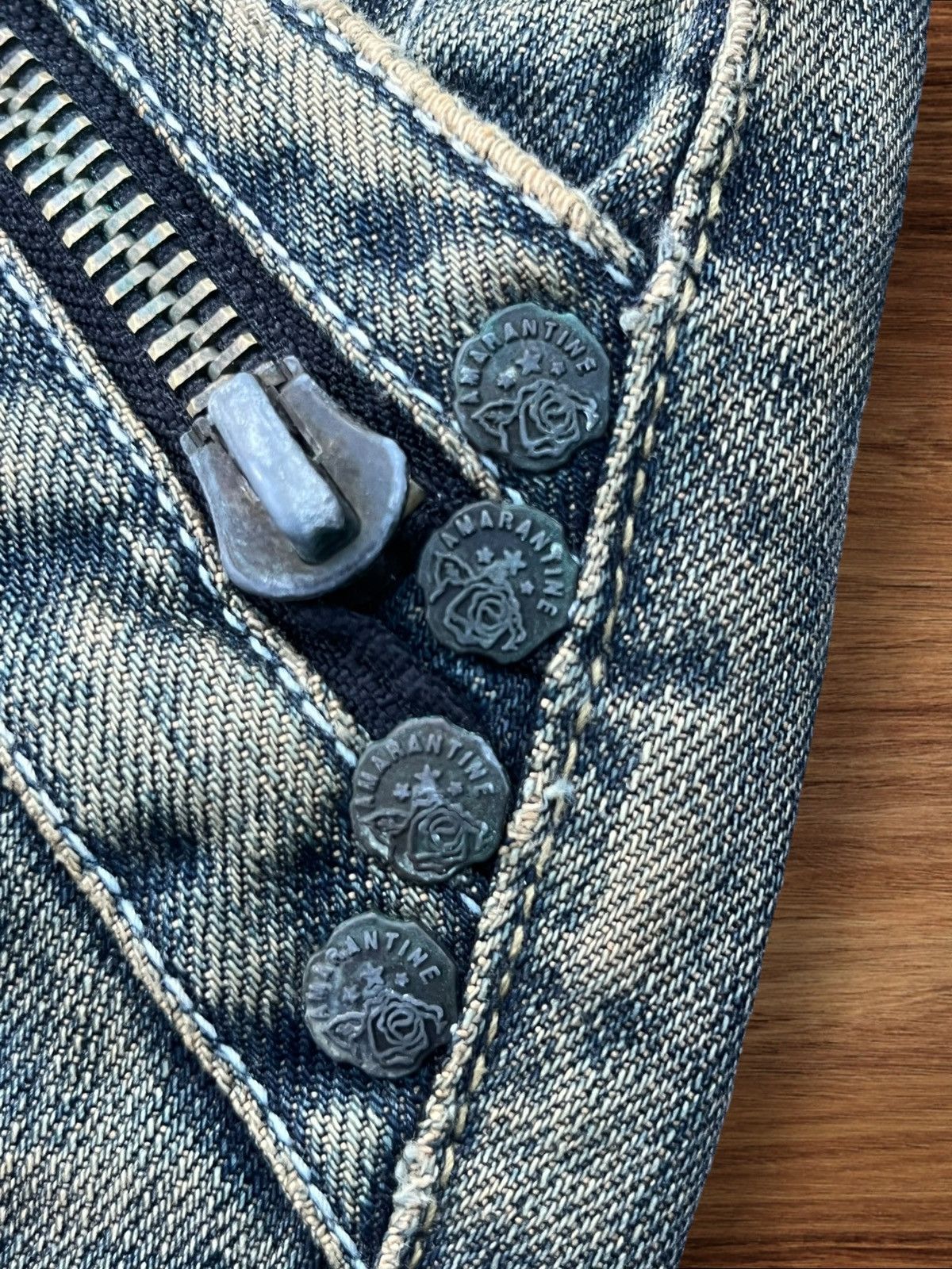 Japanese Brand Vintage Japanese Brand Red Pepper Mud Max Washed Flare Jeans Size US 34 / EU 50 - 9 Thumbnail