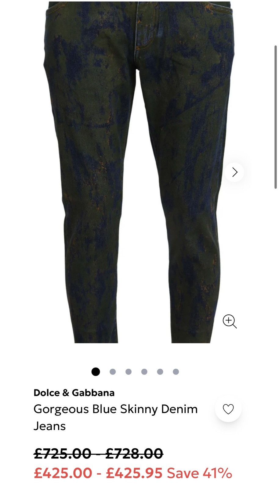 Dolce & Gabbana Dolce & Gabbana Gorgeous Blue Skinny Jeans Size US 32 / EU 48 - 10 Thumbnail