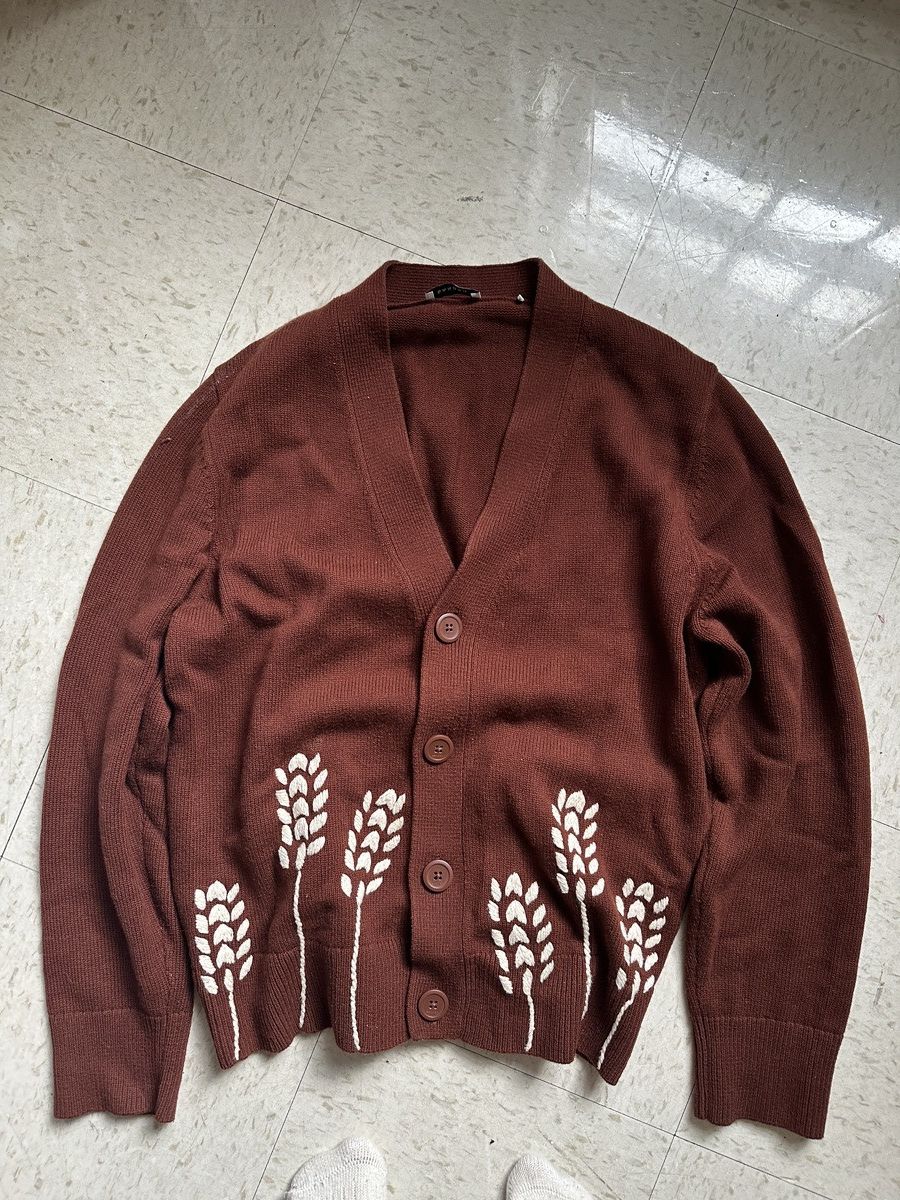 image of Bare Knuckles x No Maintenance Sandro Wheat Cardigan in Brown, Men's (Size Medium)