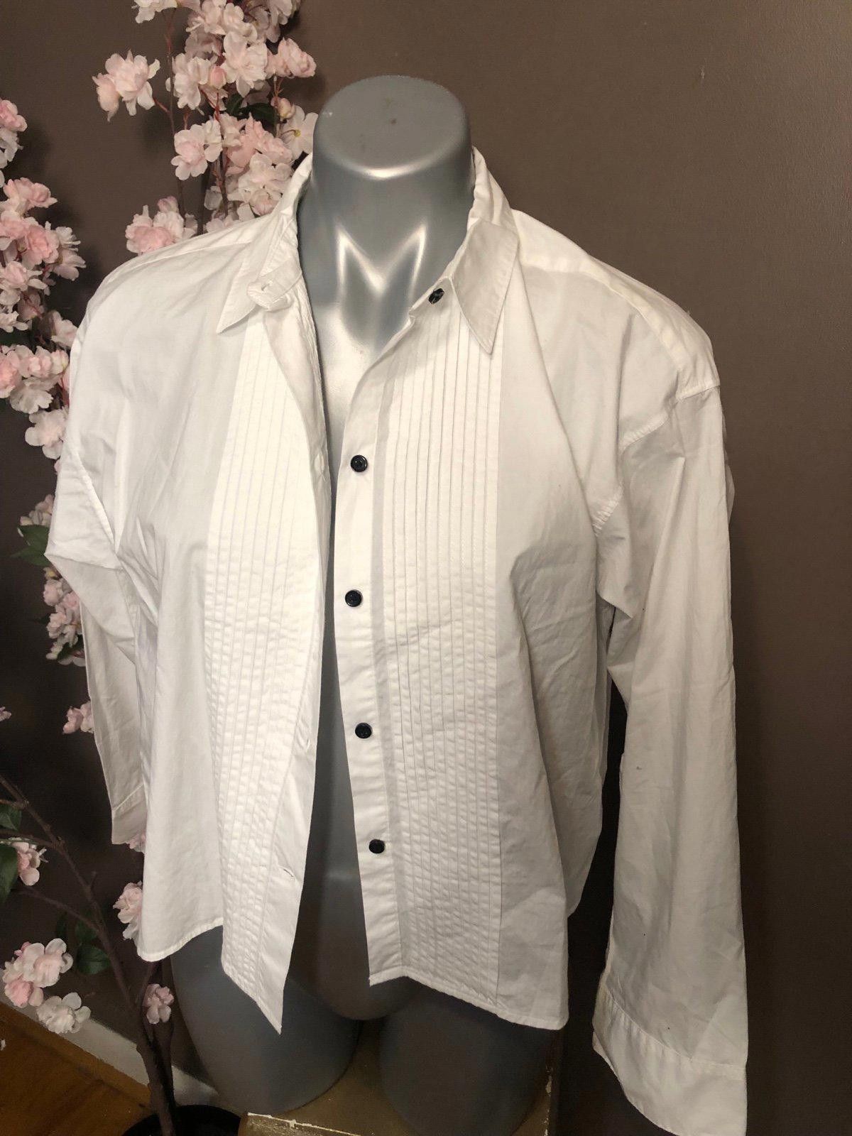 J.Crew J.Crew top button down shirt tuxedo design Size S / US 4 / IT 40 - 1 Thumbnail