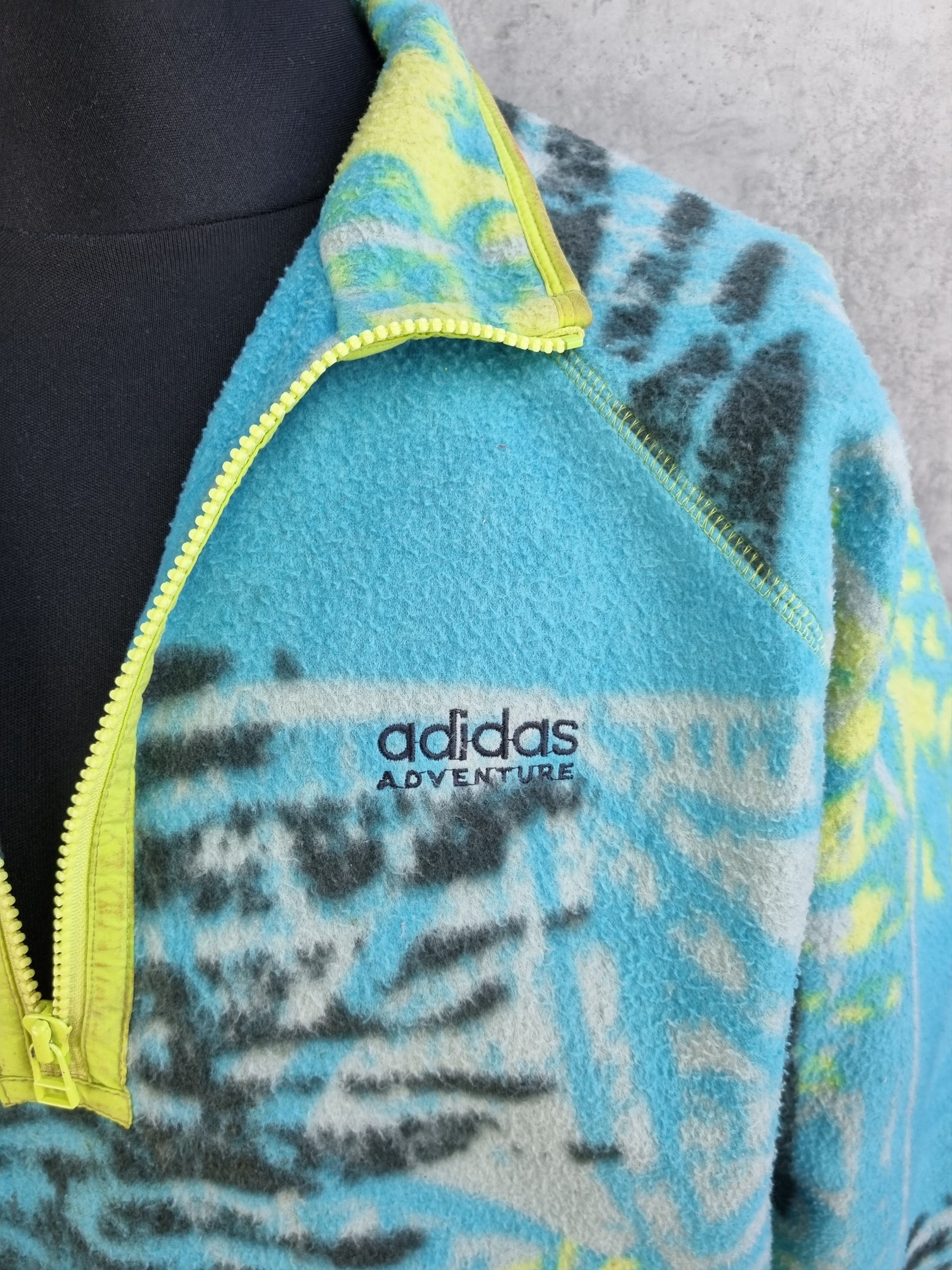Adidas × Vintage Abstract 90s ADIDAS Adventure Vintage Fleece like Patagonia Size US M / EU 48-50 / 2 - 6 Thumbnail