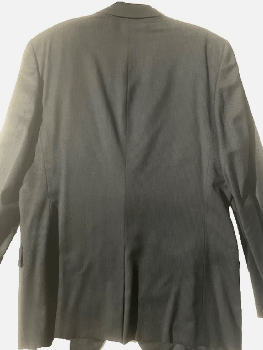 Helmut Lang HELMUT LANG Archival Grey Mini Stripe Wool Blazer Jacket Size 42R - 3 Thumbnail