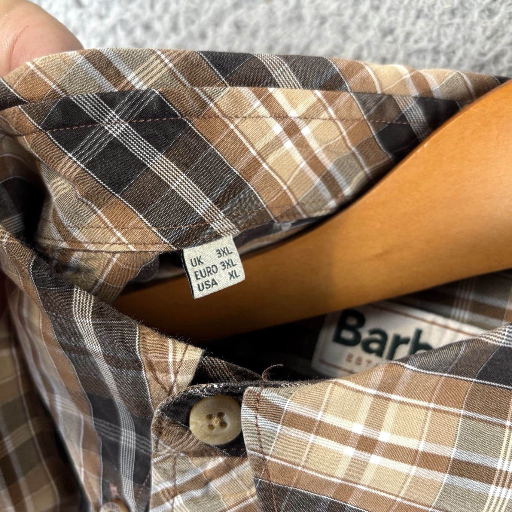 Barbour Barbour Shirt Mens XL Multicolor Plaid Cotton Button-Down Pocket Casual Comfort Size US XL / EU 56 / 4 - 4 Thumbnail