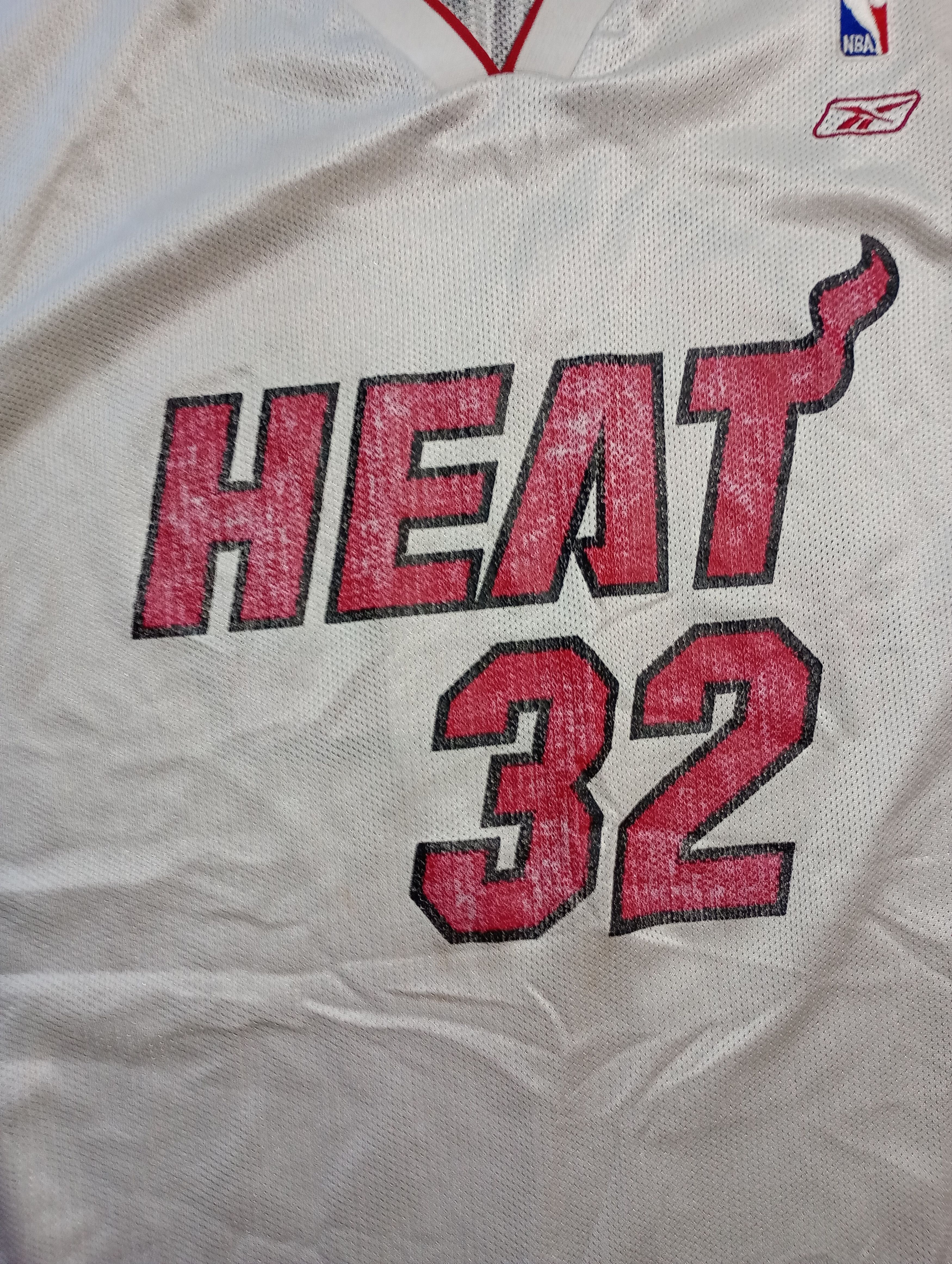 NBA × Reebok Reebok Miami Heat Jersey 32 Shaquille O'Neal 2002-2004 Size US XL / EU 56 / 4 - 6 Thumbnail