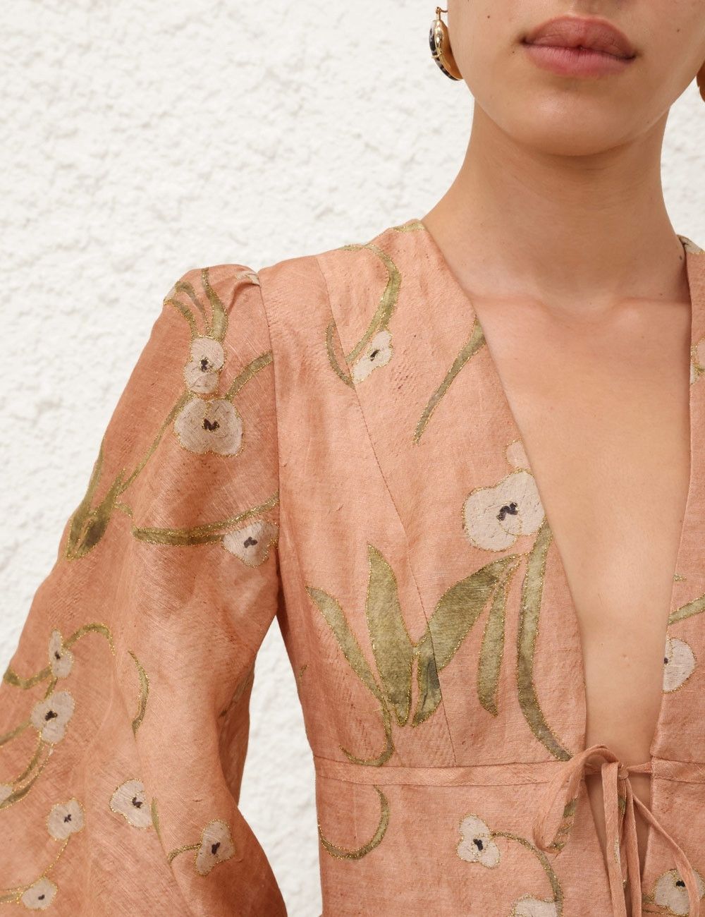 Zimmermann oc11z0226 Illuminate Drawn Mini Dress In Multicolor Size S / US 4 / IT 40 - 5 Thumbnail