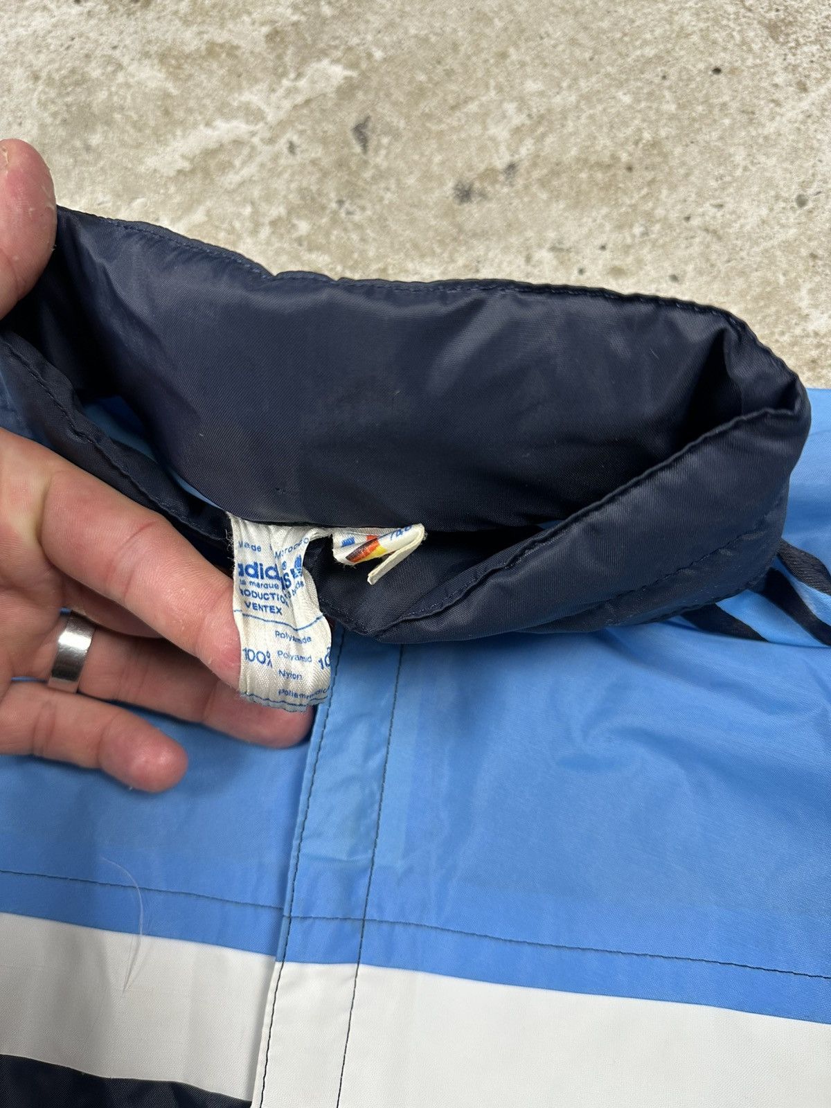 Adidas Vintage 80s Adidas Ventex Nylon Track Jacket Full Zip Size US M / EU 48-50 / 2 - 8 Thumbnail