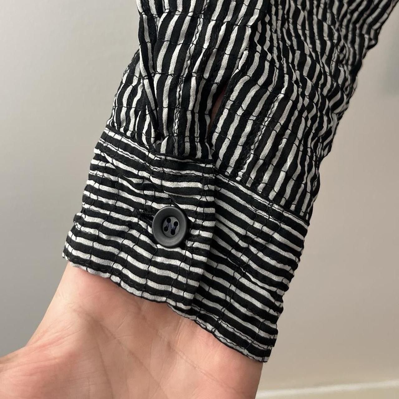 Issey Miyake Issey Miyake Crinkled Mandarin Collar Shirt Size US S / EU 44-46 / 1 - 5 Thumbnail