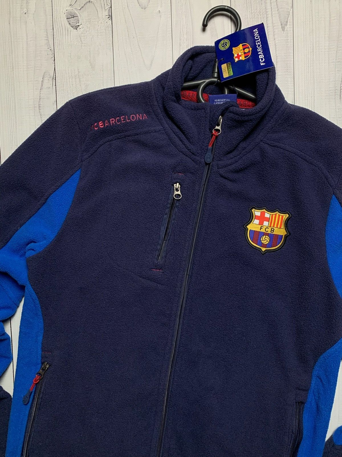 Vintage Barcelona soccer fleece jacket size S logo Size US S / EU 44-46 / 1 - 2 Thumbnail