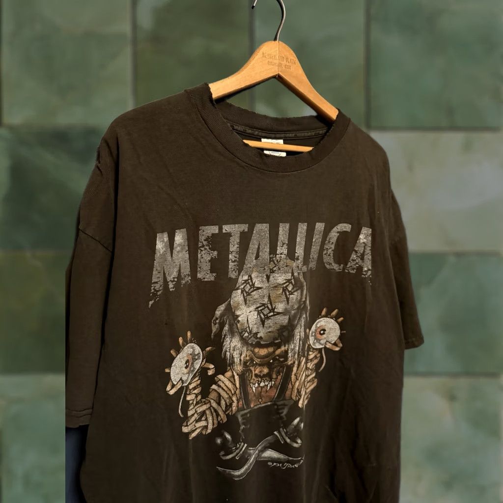 Vintage VINTAGE Metallica Band T-Shirt 2XL Black Men Shirt Pushead Pushead? (recheck) Size US XXL / EU 58 / 5 - 1 Thumbnail