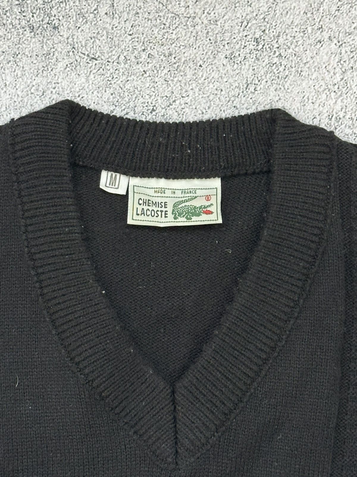 Lacoste Vintage Chemise Lacoste Black Sweater Logo Size US M / EU 48-50 / 2 - 6 Thumbnail