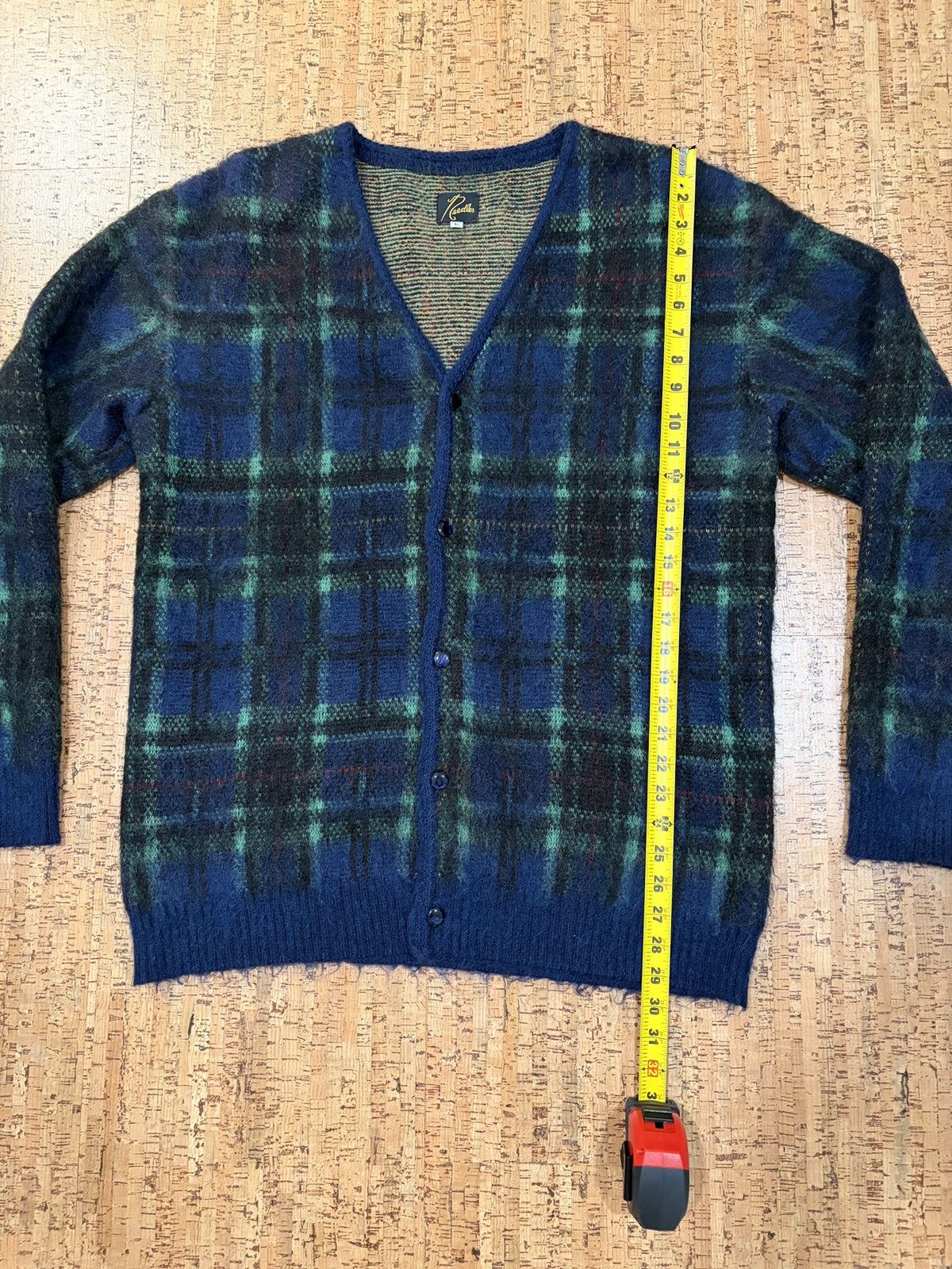 Needles Needles Mohair Cardigan in Navy plaid Size US L / EU 52-54 / 3 - 4 Thumbnail