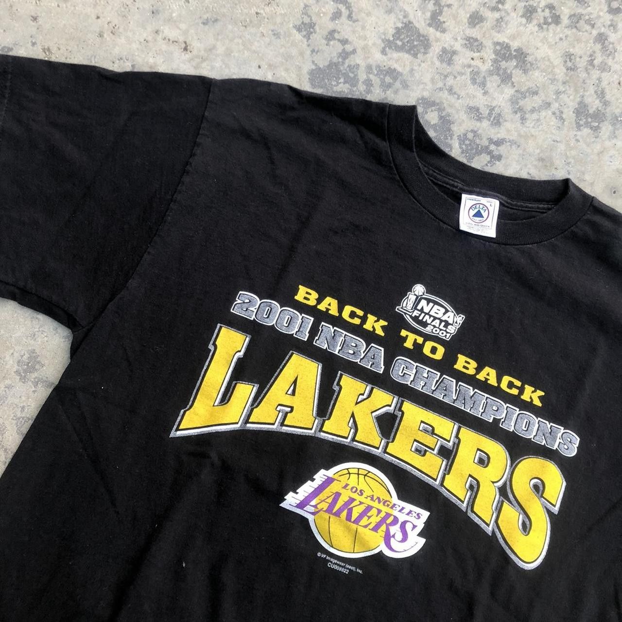 2001 Los Angeles Lakers Championship 80s Men's T Shirt 