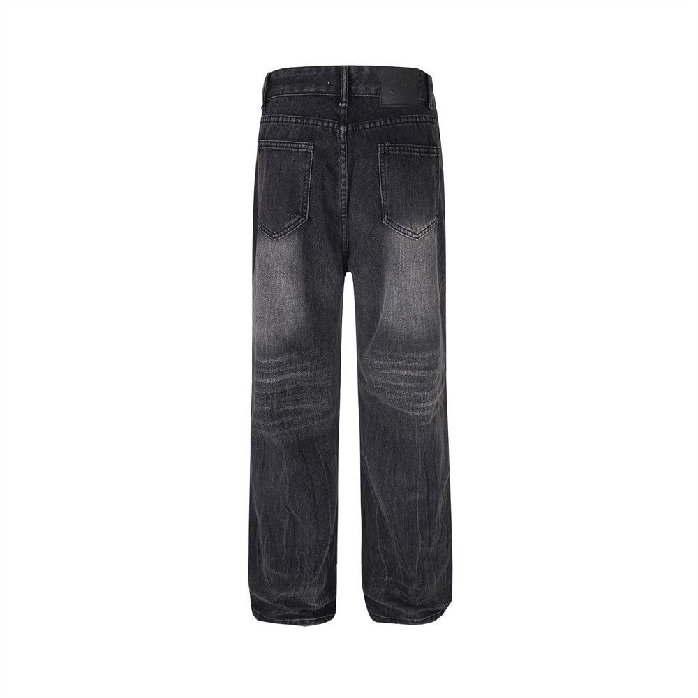 Japanese Brand × Jean Men's casual high street punk distressed loose washed jeans Size US 32 / EU 48 - 3 Thumbnail