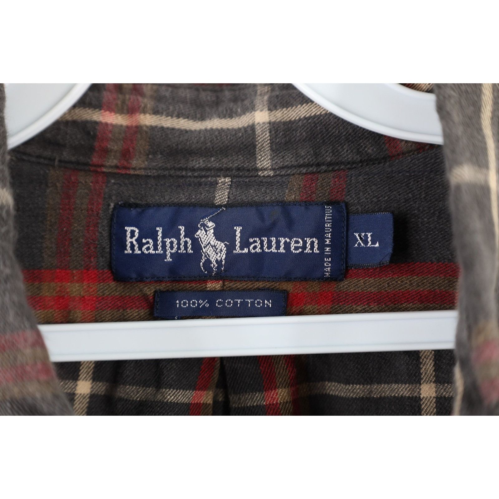 Polo Ralph Lauren Vintage 90s Ralph Lauren Collared Flannel Button Shirt Size US XL / EU 56 / 4 - 5 Thumbnail