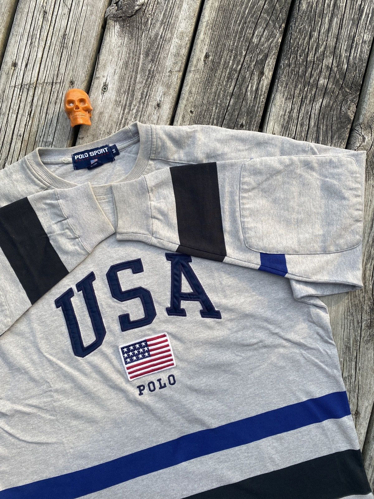 Polo Ralph Lauren × Vintage 90s Polo Sport Ralph Lauren long sleeve jersey shirt sz M Size US M / EU 48-50 / 2 - 2 Thumbnail