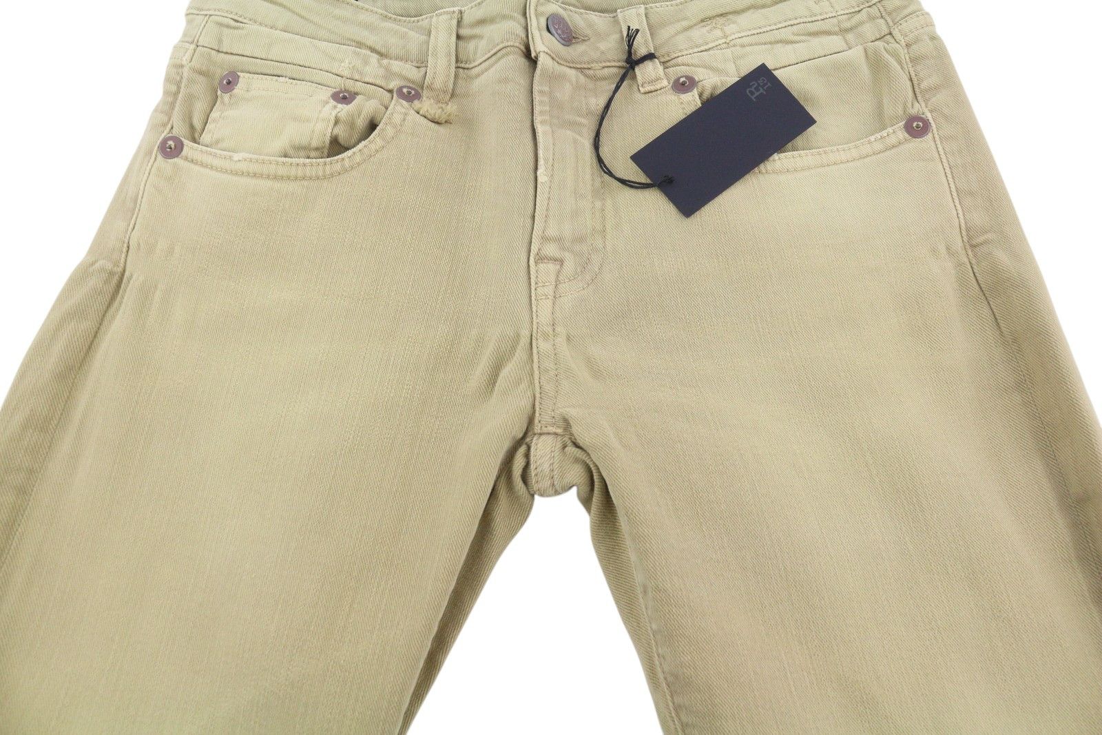 R13 BOY STRAIGHT 28 Khaki Stretch Cropped Light Ankled 86306 Size 28" / US 6 / IT 42 - 11 Thumbnail