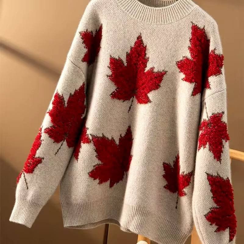 Japanese Brand × Vintage knit fall sweater with a round neckline Size US XL / EU 56 / 4 - 4 Thumbnail