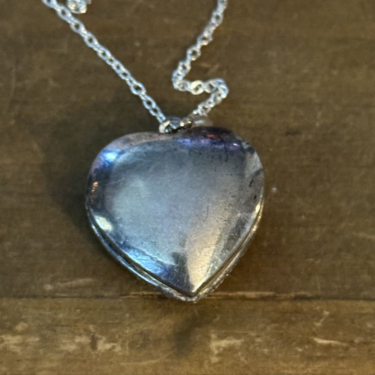 Other Sterling silver pave heart locket pendant necklace Size ONE SIZE - 6 Thumbnail