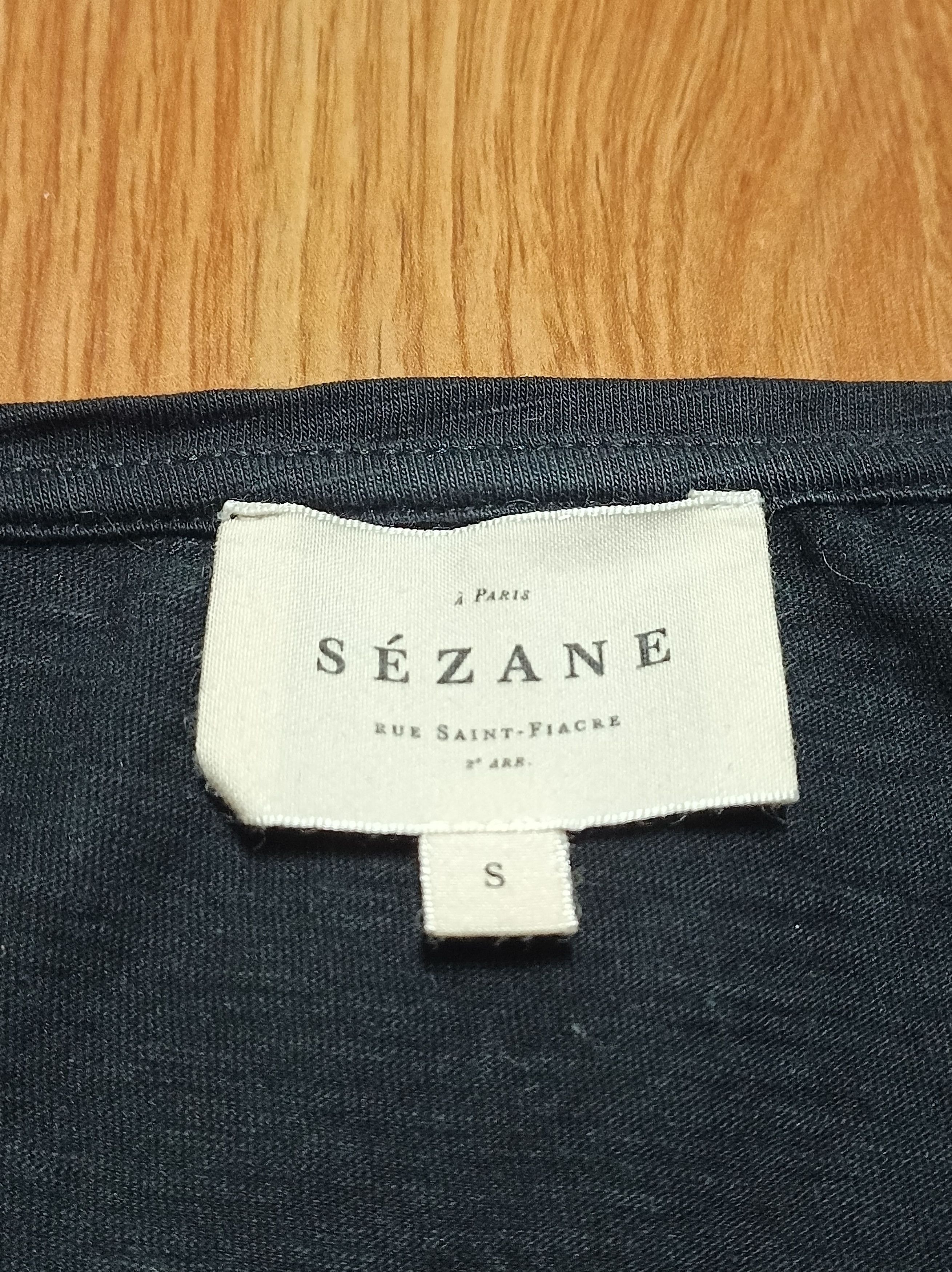 Sezane SEZANE Malcolm Black Cotton T-Shirt Size S Size S / US 4 / IT 40 - 10 Thumbnail