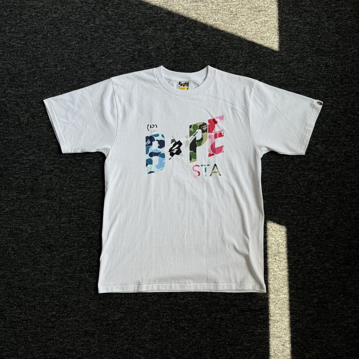 Bape BAPE ABC Camo Crazy Bape Sta Logo T-shirt White Size US M / EU 48-50 / 2 - 1 Thumbnail