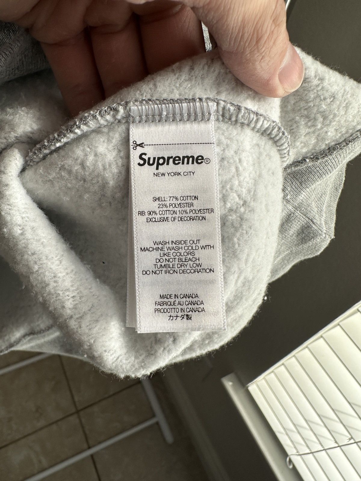 Supreme Supreme Angels Pond Plaid Arc Crewneck Grey Size US L / EU 52-54 / 3 - 6 Thumbnail