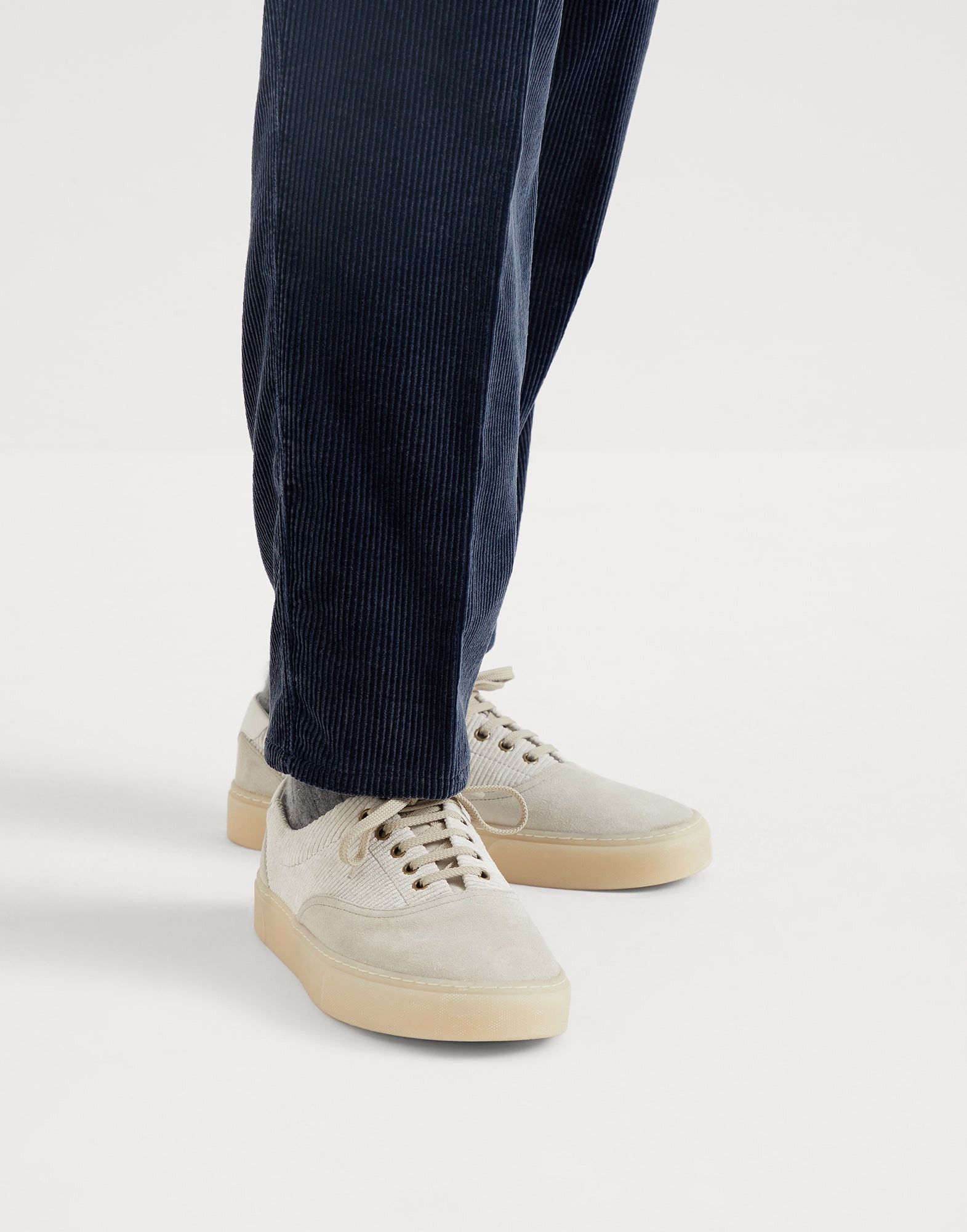 Brunello Cucinelli o1la1rc1a1025 Low-Top Sneakers in Beige Size US 8 / EU 41 - 4 Thumbnail
