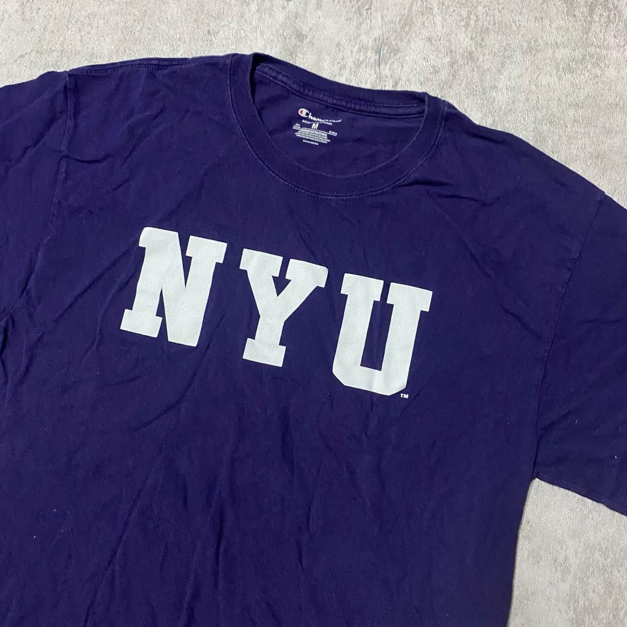 Champion Navy Champion NYU graphic tee Size US M / EU 48-50 / 2 - 2 Thumbnail