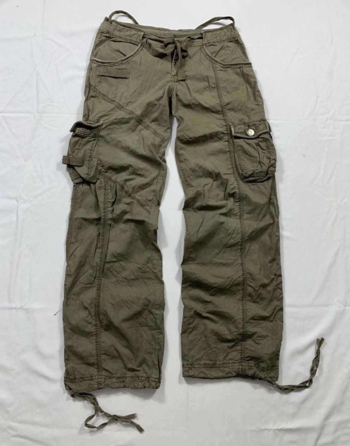 GOA 2000s Navana Cargo Flared Pants Goa Japanese Style Size US 30 / EU 46 - 1 Thumbnail
