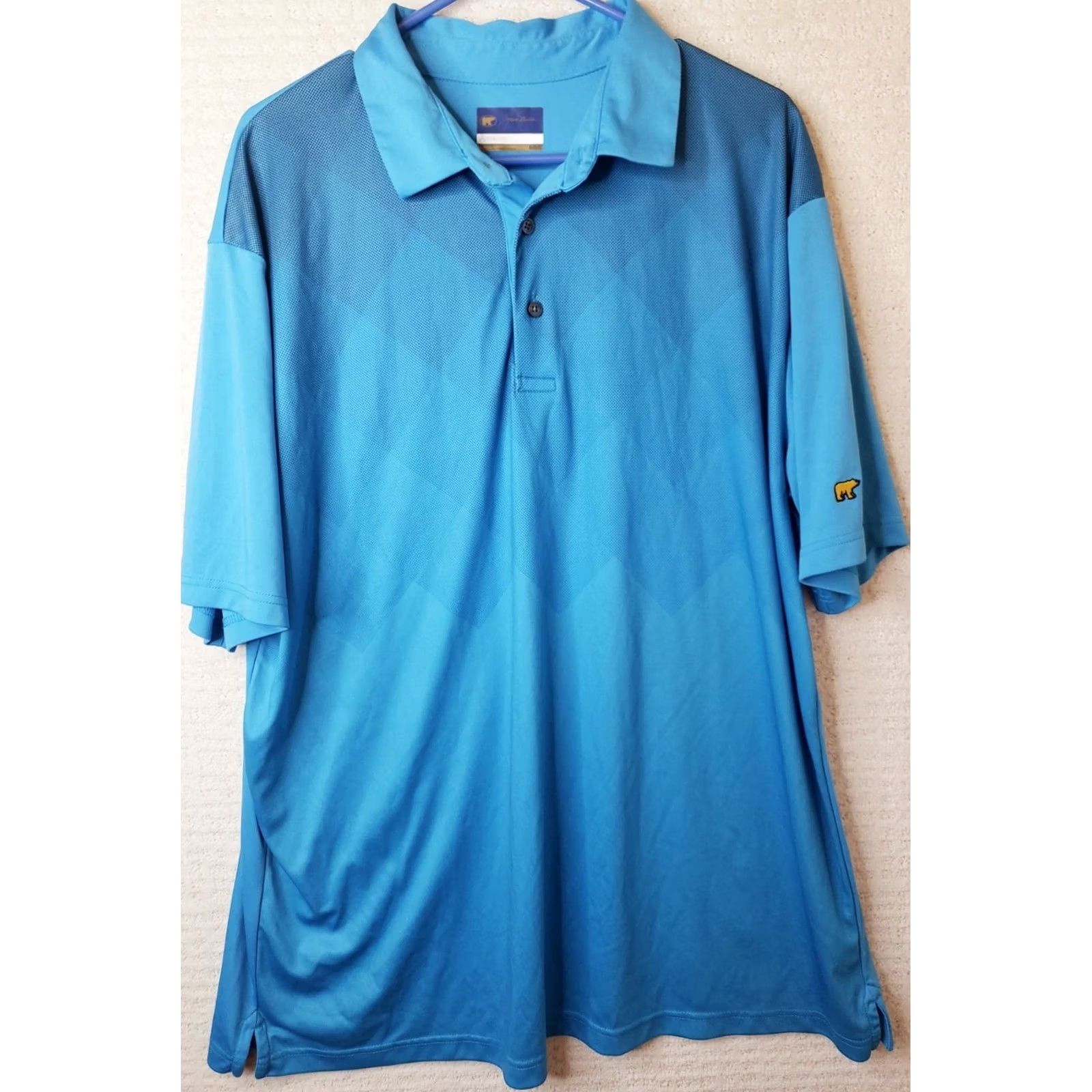 Golden Bear Jack Nicklaus StayDri Polo Golf Shirt Royal Blue XL Men's Short Sleeve Size US XL / EU 56 / 4 - 2 Thumbnail