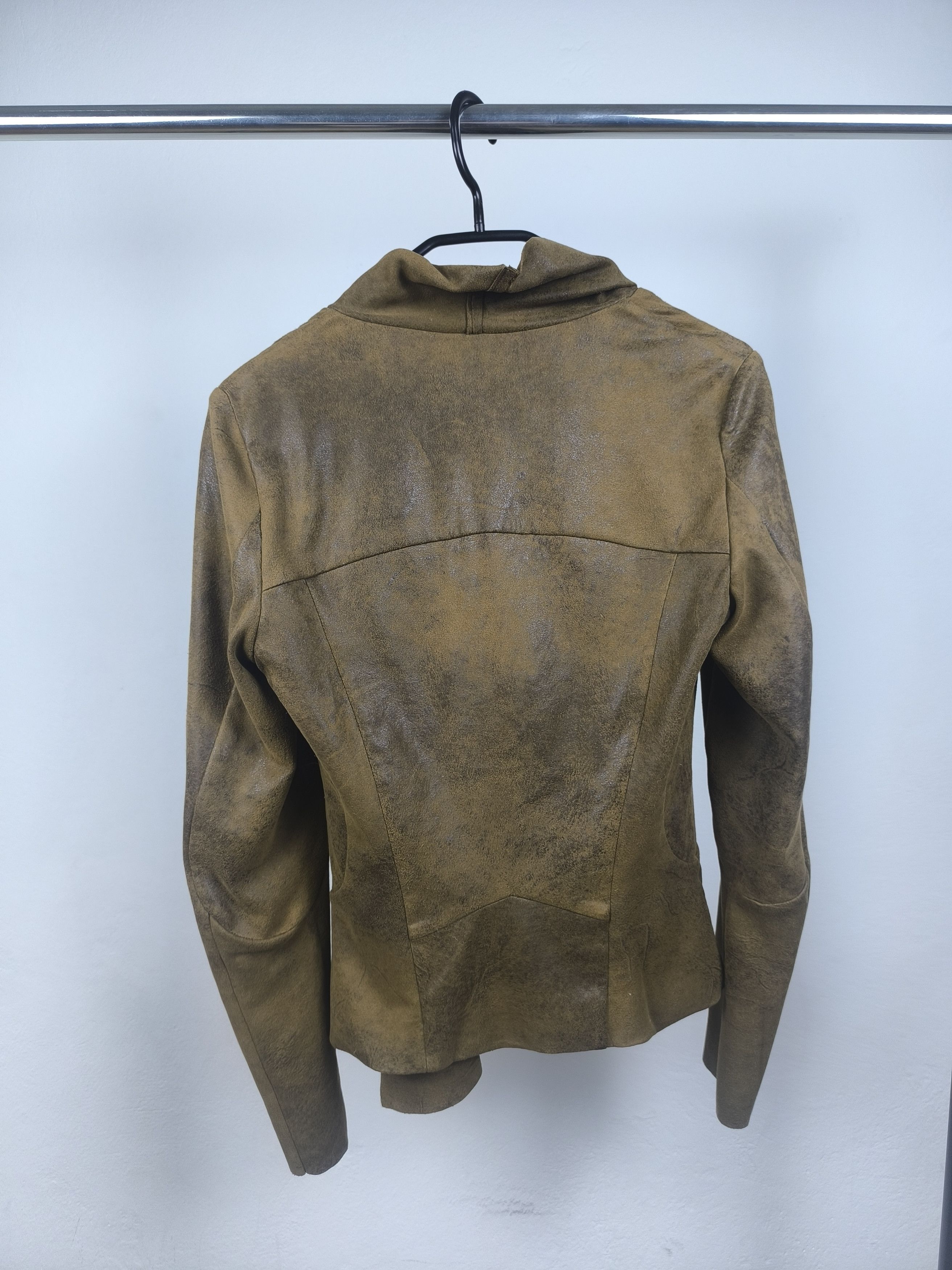 Japanese Brand Asymmetrical Blistered Avant Garde Jacket Rick Owens Dupe Size US XS / EU 42 / 0 - 4 Thumbnail