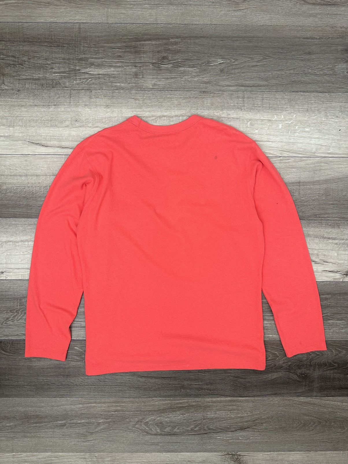 Uniqlo Uniqlo Heavyweight Pocket Long Sleeve Coral Orange Sz. Large Size US L / EU 52-54 / 3 - 3 Thumbnail