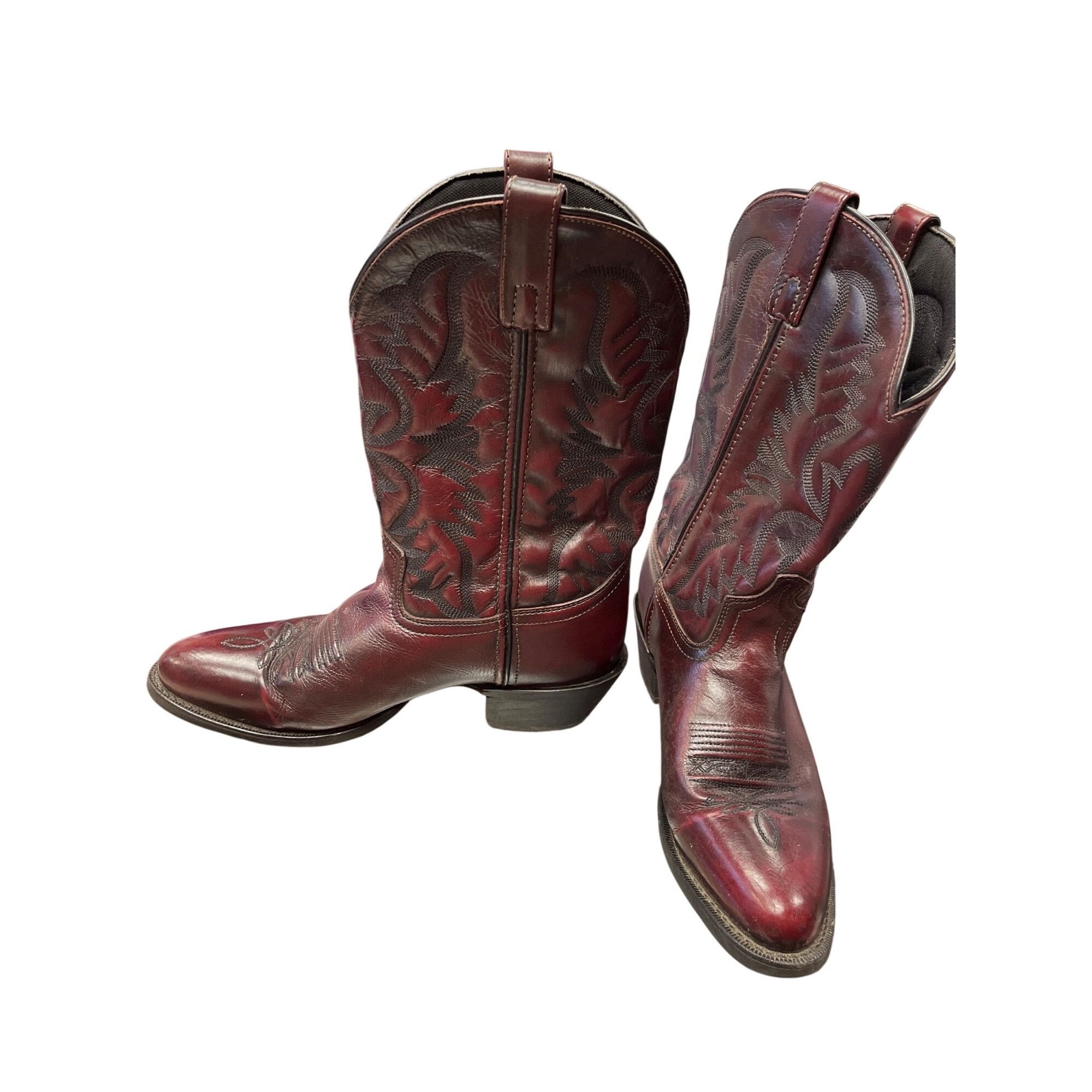 Other Laredo mens brown leather western mid calf boots sz 9.5D SKU Size US 9.5 / EU 42-43 - 2 Thumbnail
