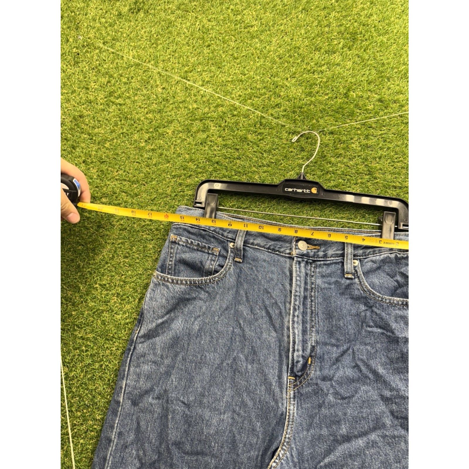 Levi's Levis High Waisted Straight Jeans Womens 30 Denim Wide Leg Baggy y2k Skater Size 30" / US 8 / IT 44 - 7 Thumbnail