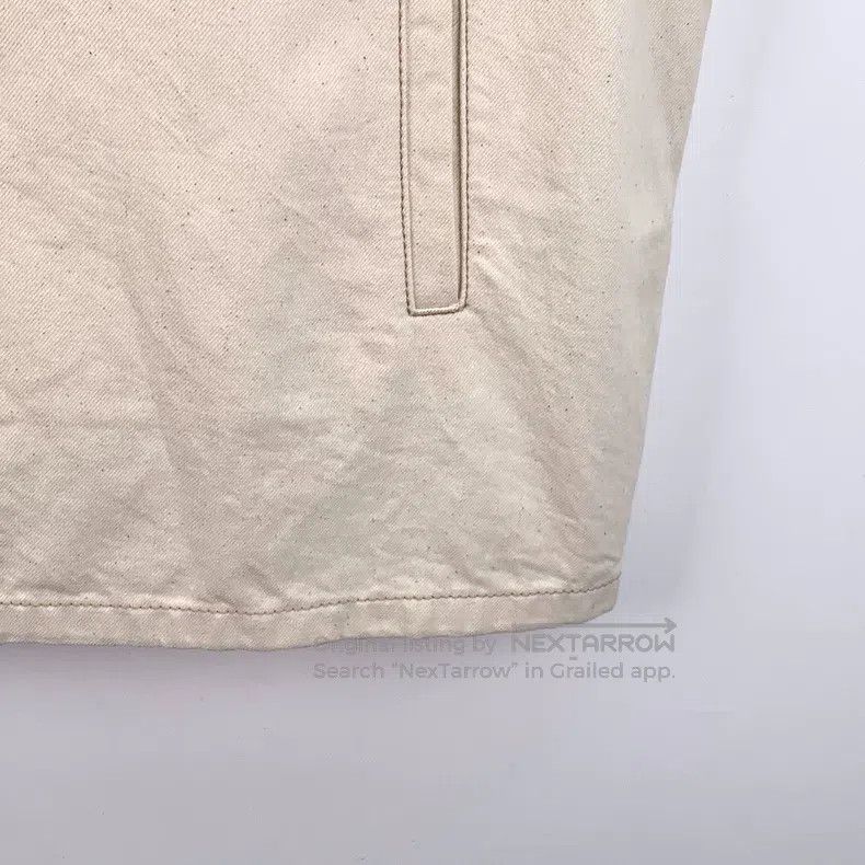 Prada Prada Beige triangle cotton hooded zipper sleeveless vest Size US L / EU 52-54 / 3 - 4 Thumbnail