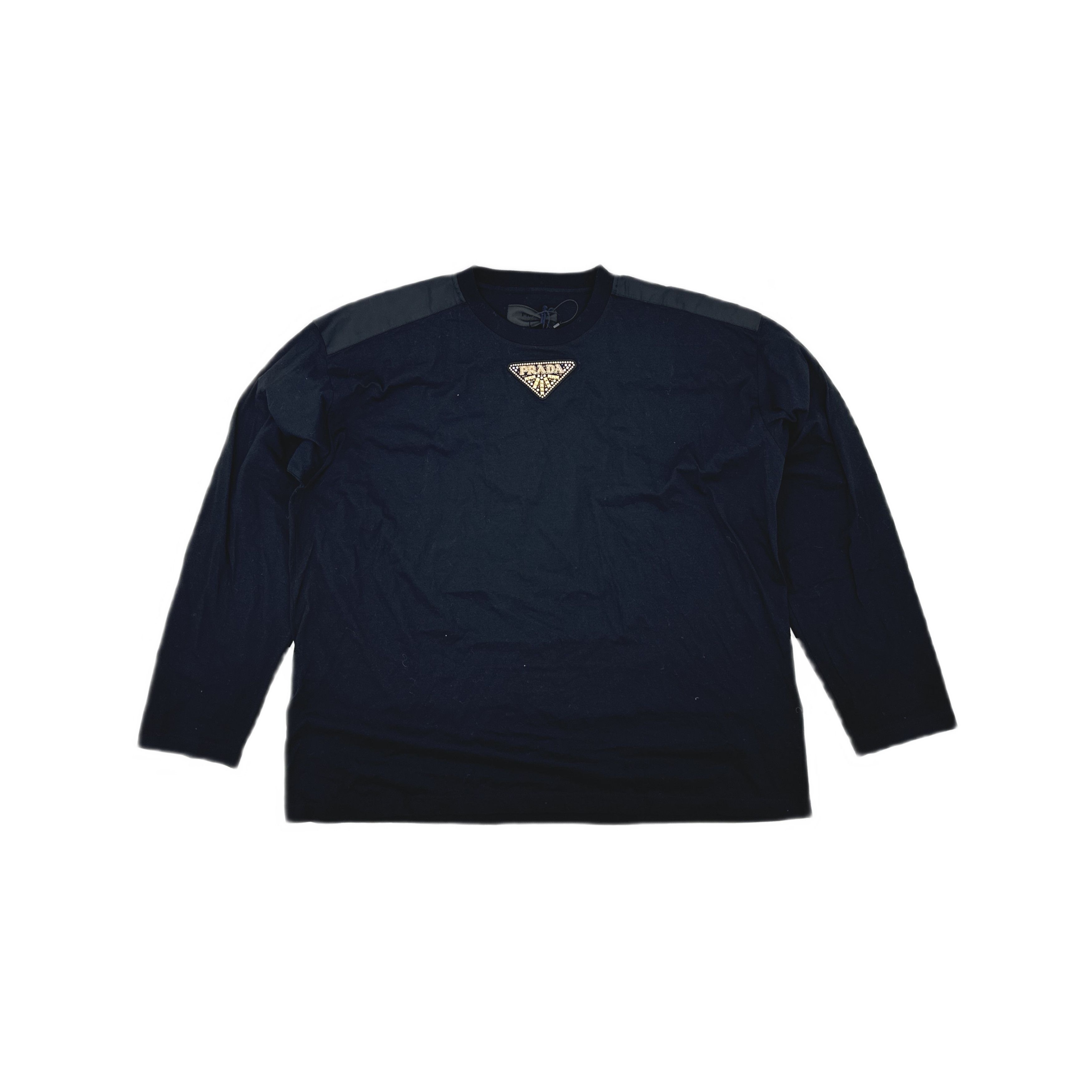Prada Prada Logo Patch Long Sleeve T-Shirt Size XL Size US XL / EU 56 / 4 - 1 Thumbnail