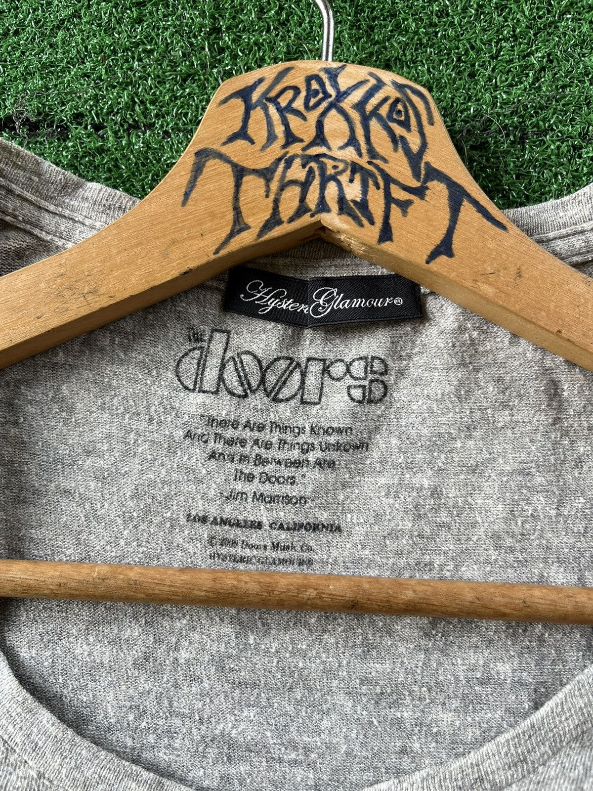 Band Tees × Hysteric Glamour × Japanese Brand RARE Hysteric Glamour x The Doors Band Big Logo Tees Size M / US 6-8 / IT 42-44 - 5 Thumbnail