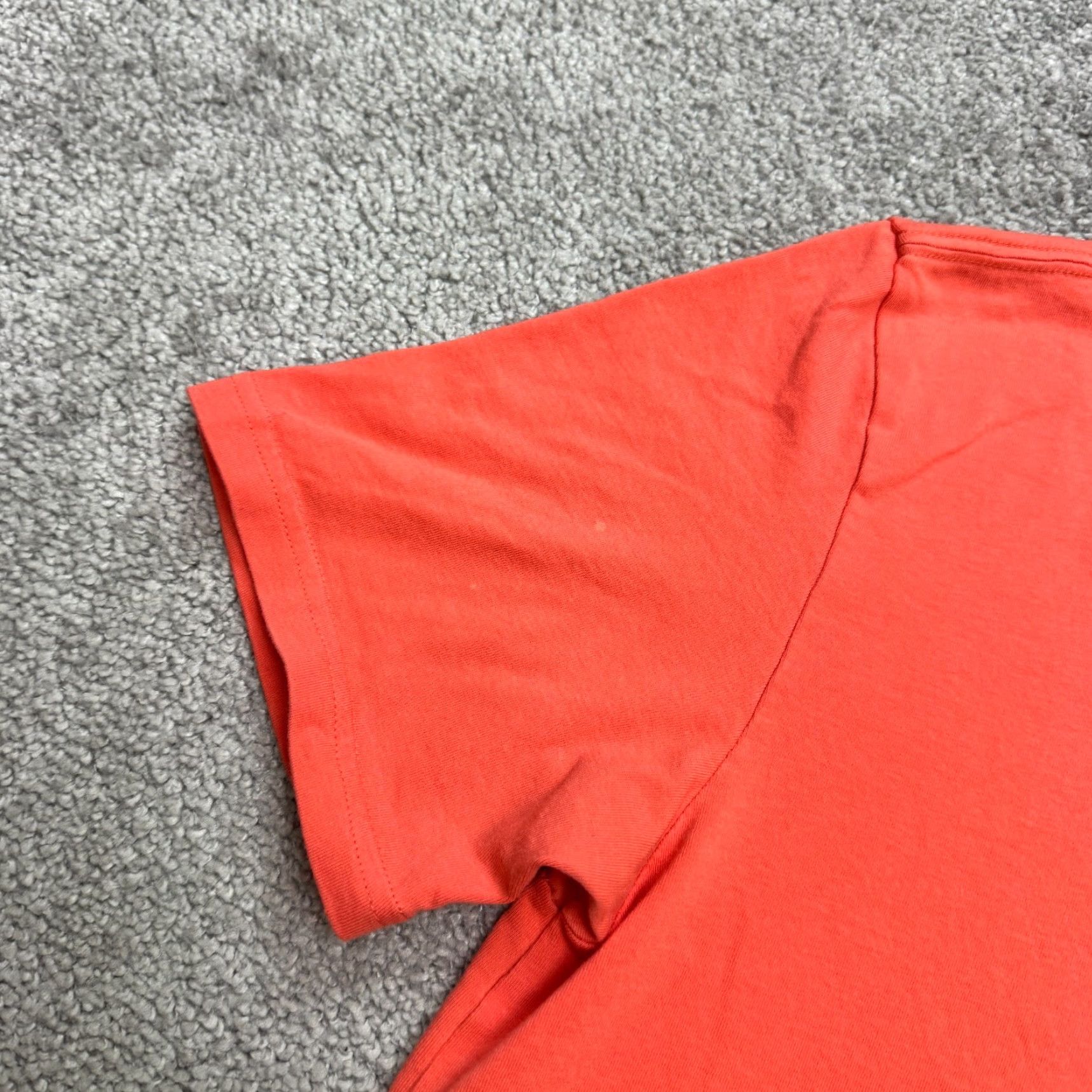 Express EXPRESS V-Neck T-Shirt Mens Medium Cotton Tee Short Sleeve Orange Size US M / EU 48-50 / 2 - 4 Thumbnail