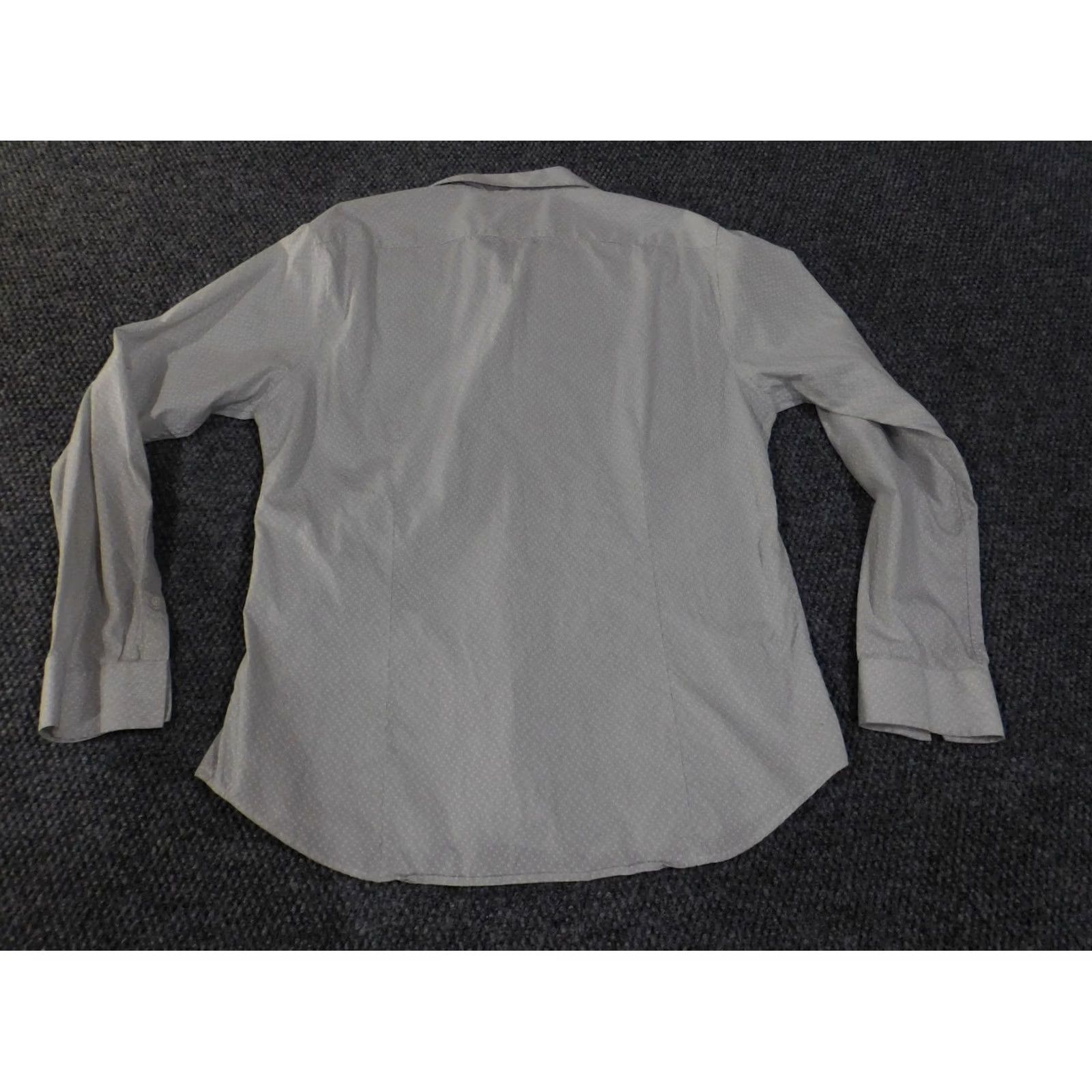 Theory Theory Button-Up Shirt Mens XL White Cotton Knit Casual Regular Long Sleeve) Size US XL / EU 56 / 4 - 7 Thumbnail