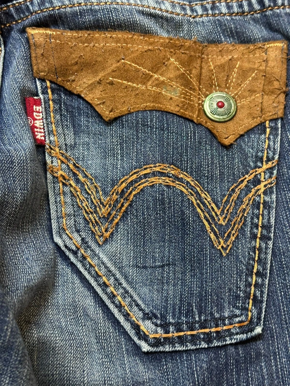 Edwin Vintage Edwin Exclusive Vintage Whiskers Distressed Denim Size US 30 / EU 46 - 7 Thumbnail