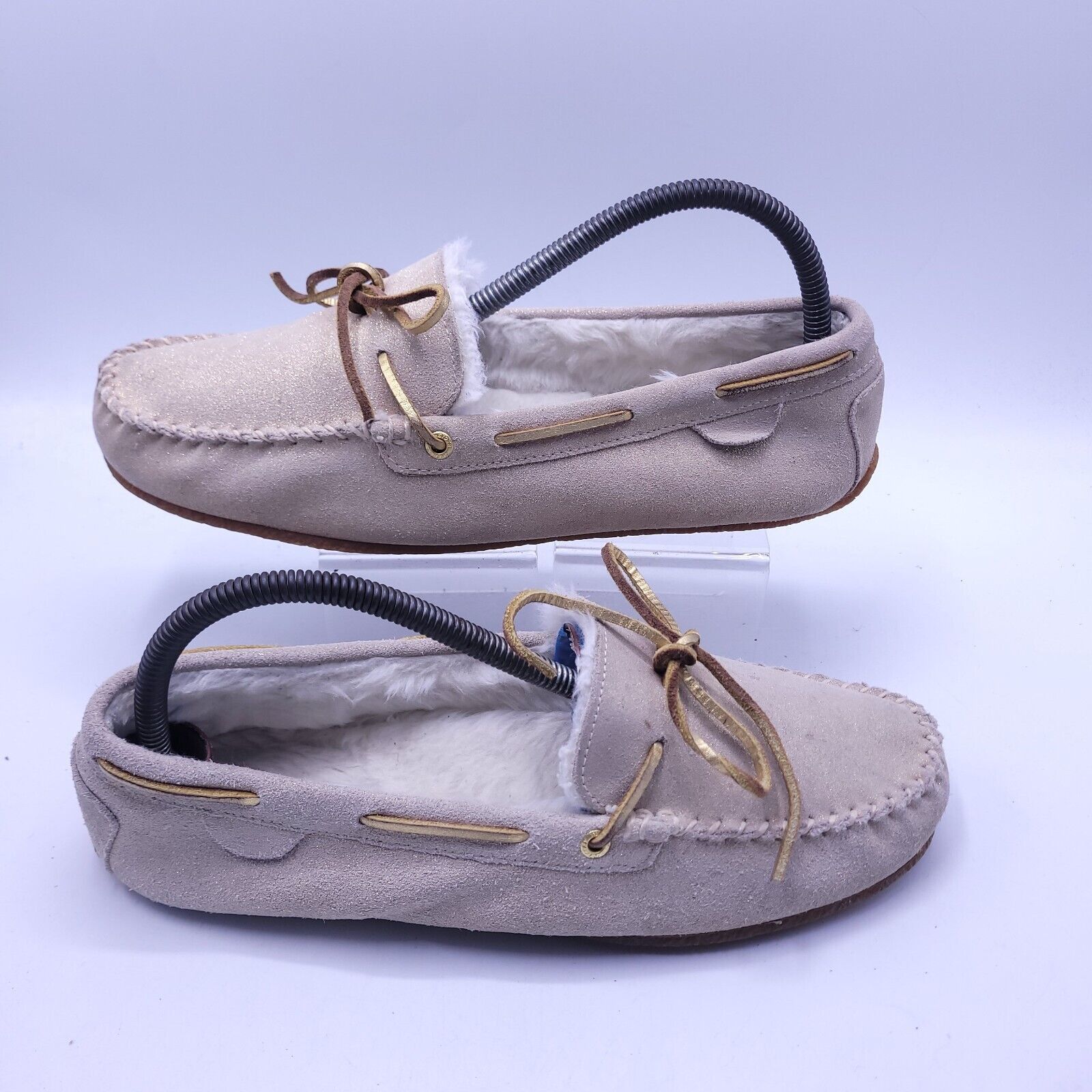 Sperry Sperry Fur Lined Slippers Womens Size 9 9289703 Beige White Size US 9 / IT 39 - 6 Thumbnail