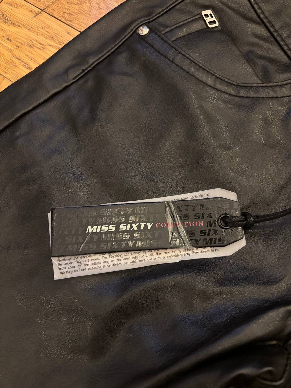 Miss Sixty Miss sixty leather women pants NEW Y2K style Size 30" / US 8 / IT 44 - 8 Thumbnail
