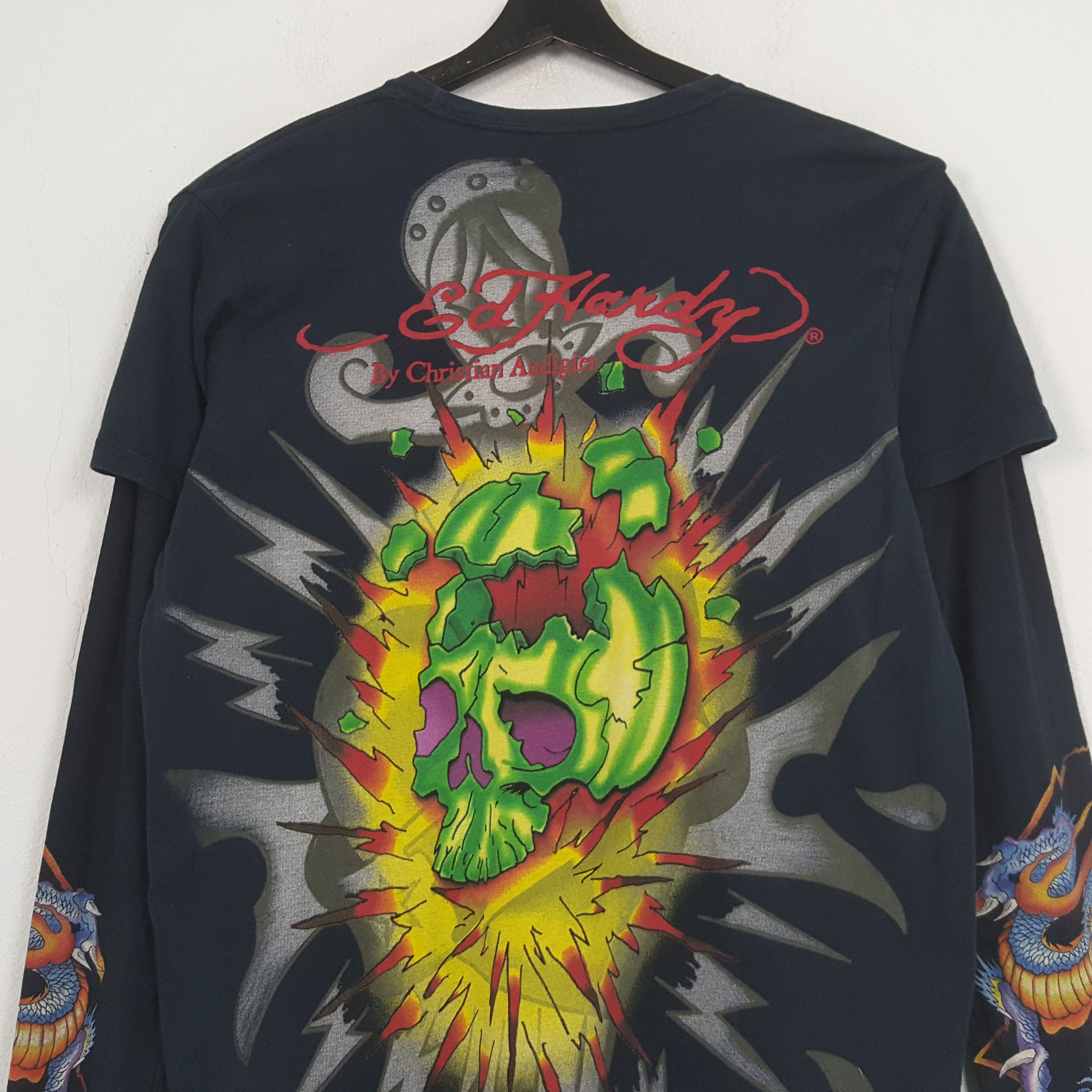 Ed Hardy Ed Hardy by Christian Audigier Fashion Style Tshirt C285N67 Size US L / EU 52-54 / 3 - 4 Thumbnail
