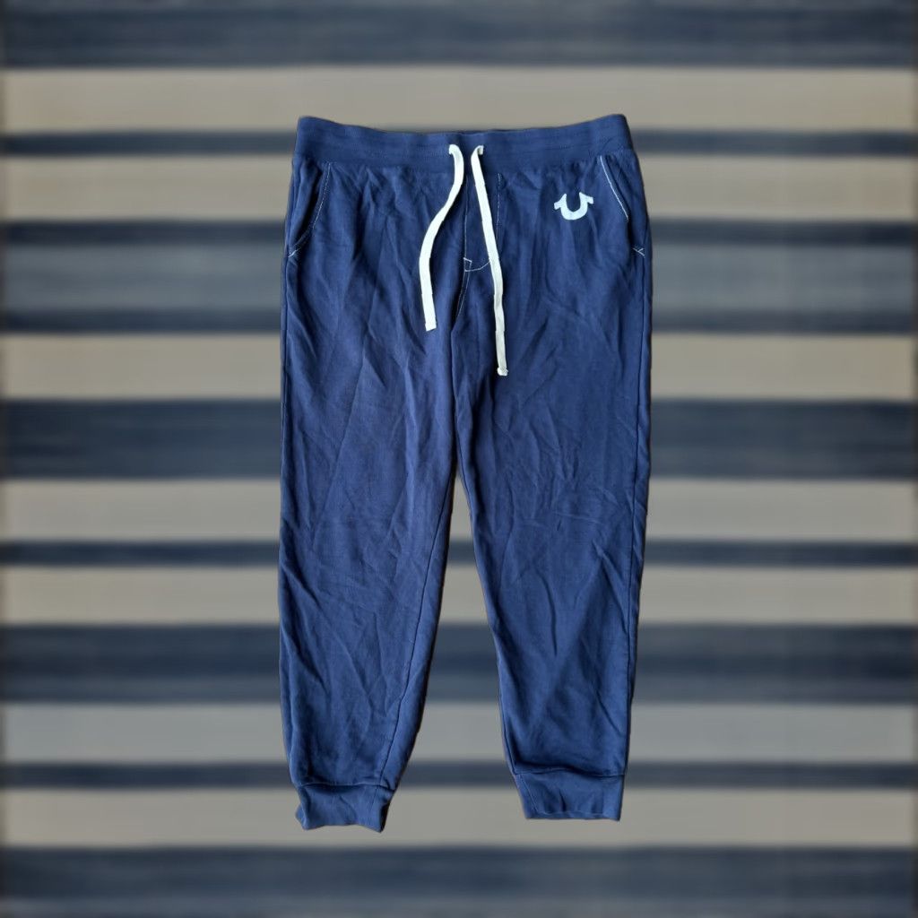 True Religion True Religion Joggers Sweatpants Men’s XL Blue Drawstring Pockets Size US 36 / EU 52 - 1 Thumbnail