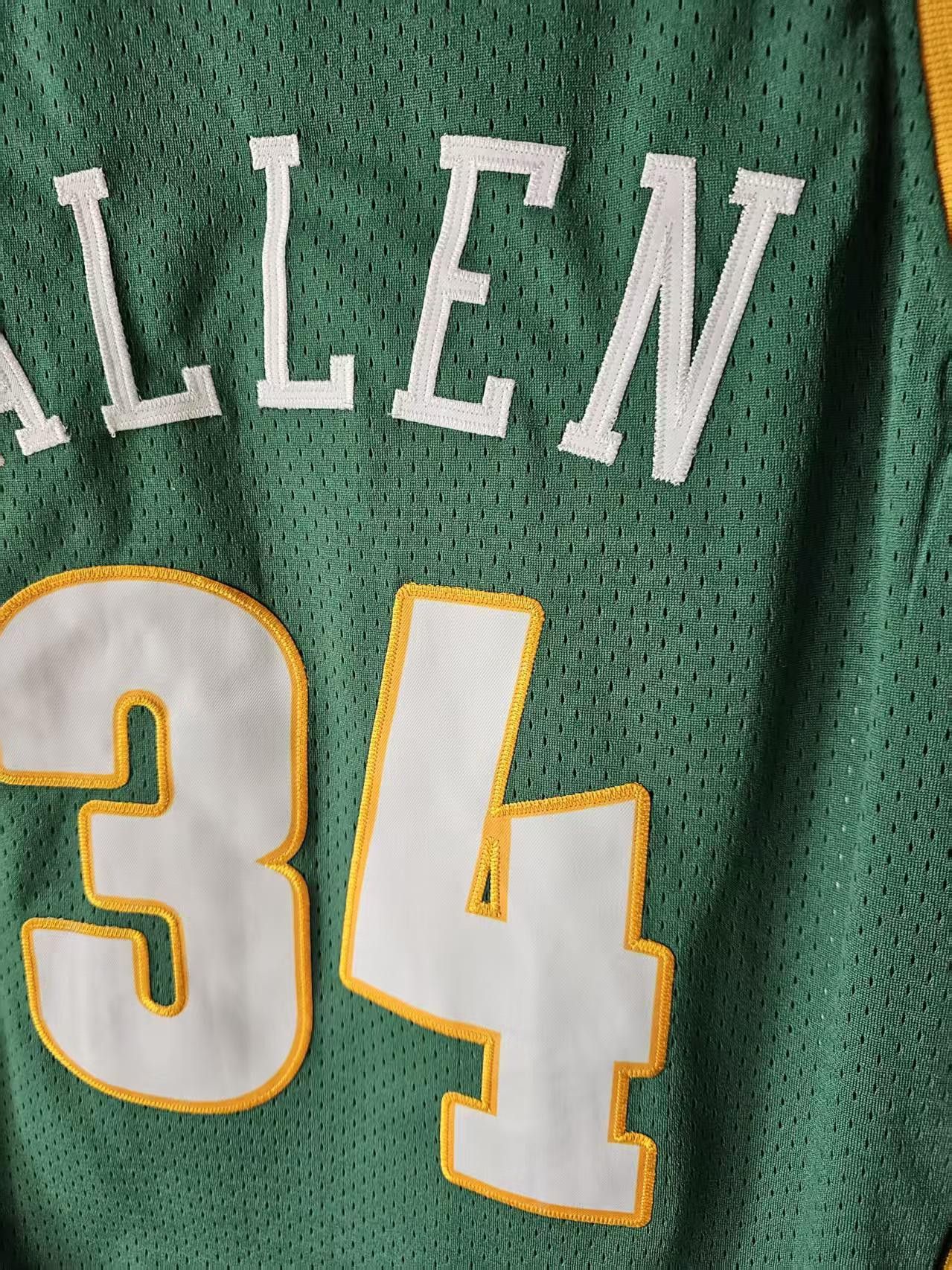 NBA Seattle Supersonics #34 Ray Allen Jersey L Size US L / EU 52-54 / 3 - 4 Thumbnail