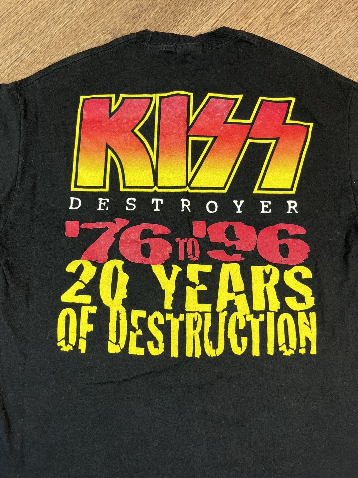 KISS × Vintage Vintage 1996s Kiss Band Tee Destroyer Tour 20 Years Size US XL / EU 56 / 4 - 10 Thumbnail