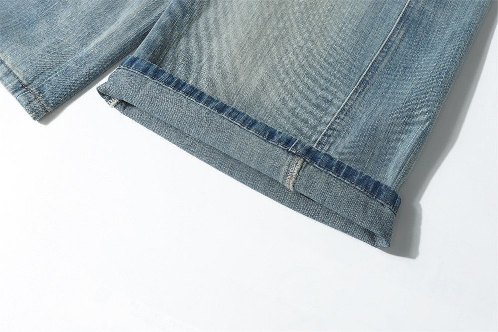 Japanese Brand American-style vintage-washed distressed denim shorts Size US 32 / EU 48 - 4 Thumbnail