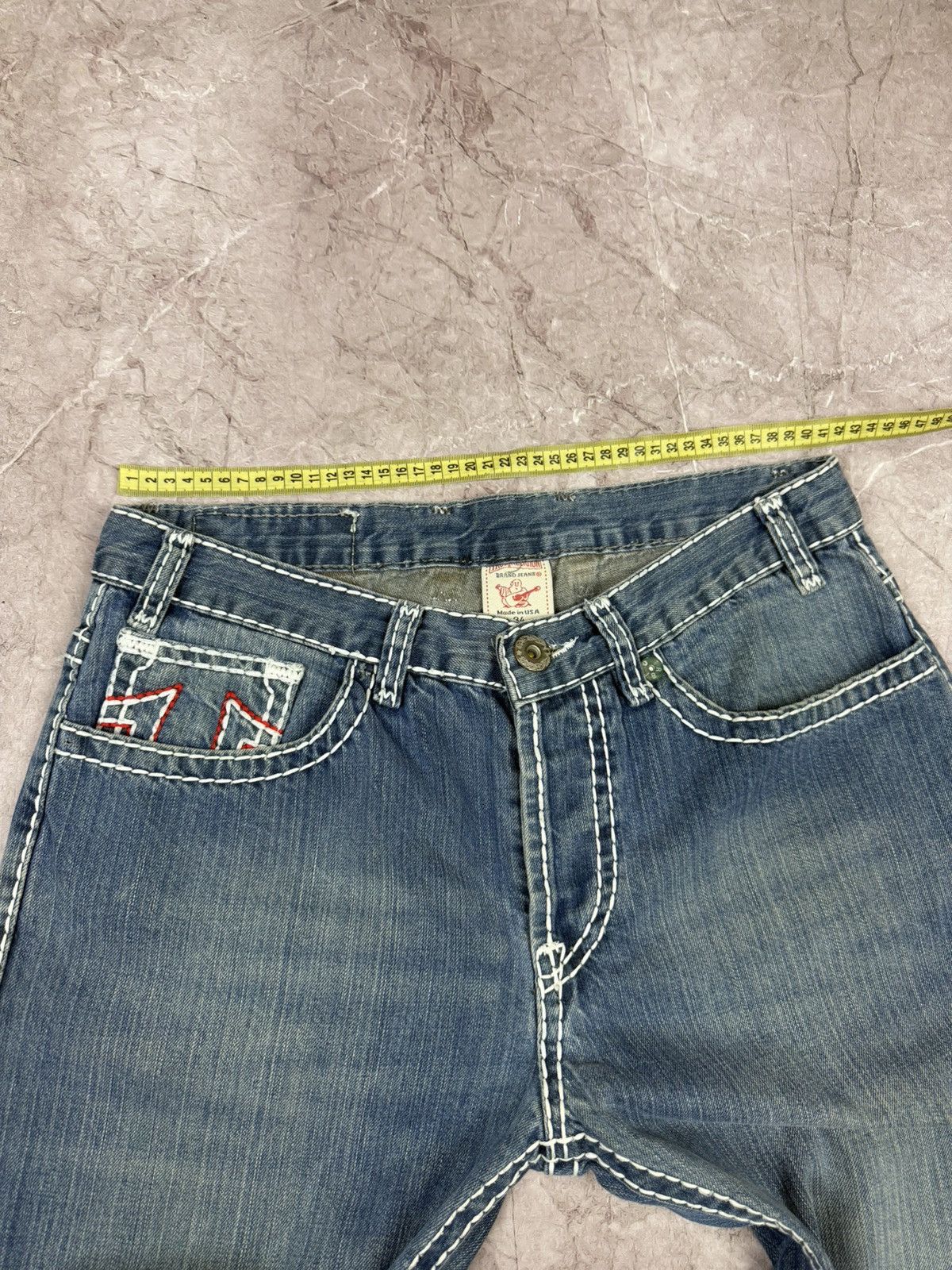True Religion Vintage True Religion Billy Big T Denim Baggy Jeans Y2K Size US 34 / EU 50 - 13 Thumbnail