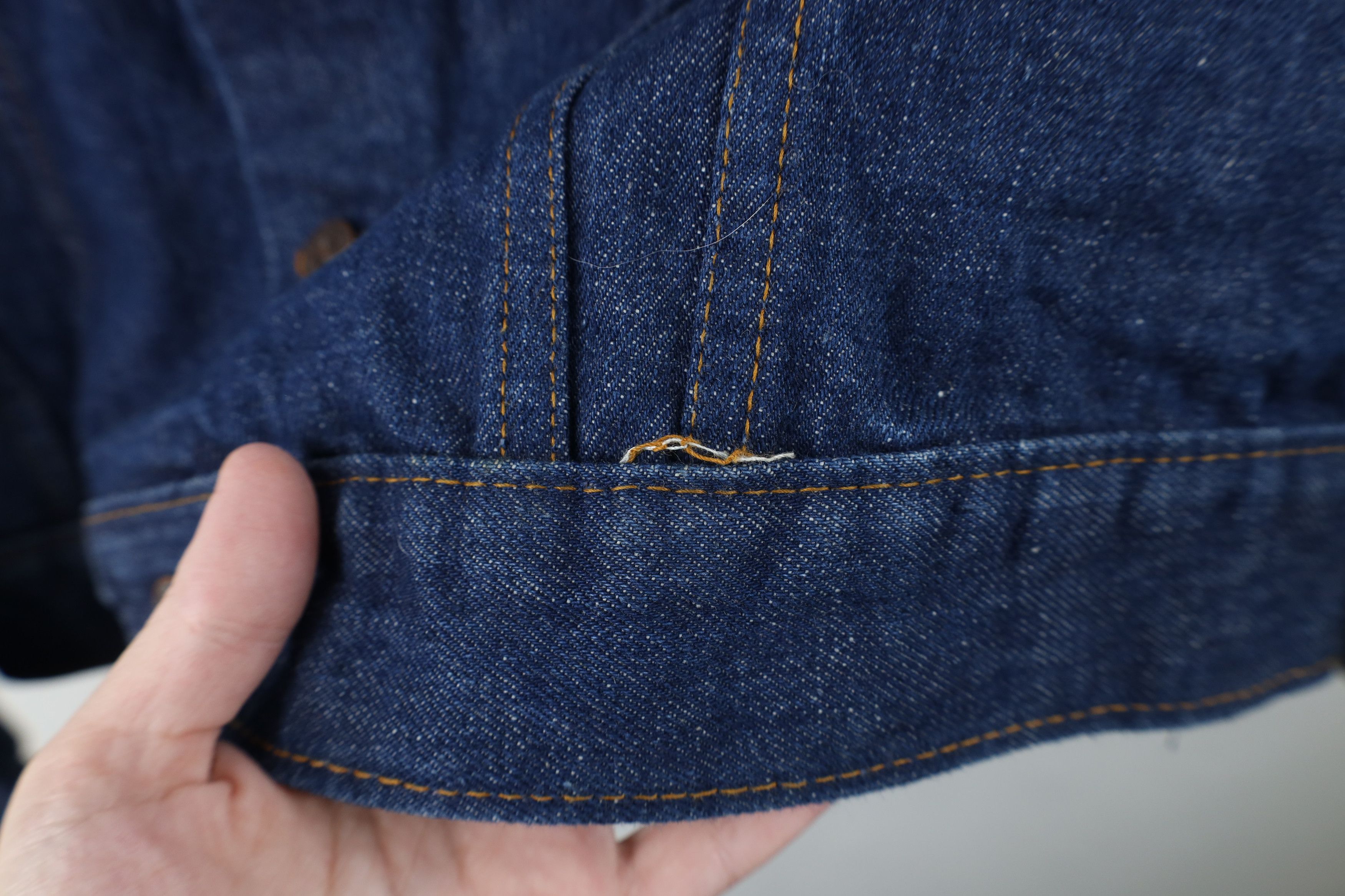Vintage Vintage 60s Streetwear Denim Jean Trucker Jacket Indigo USA Size US XXL / EU 58 / 5 - 7 Thumbnail