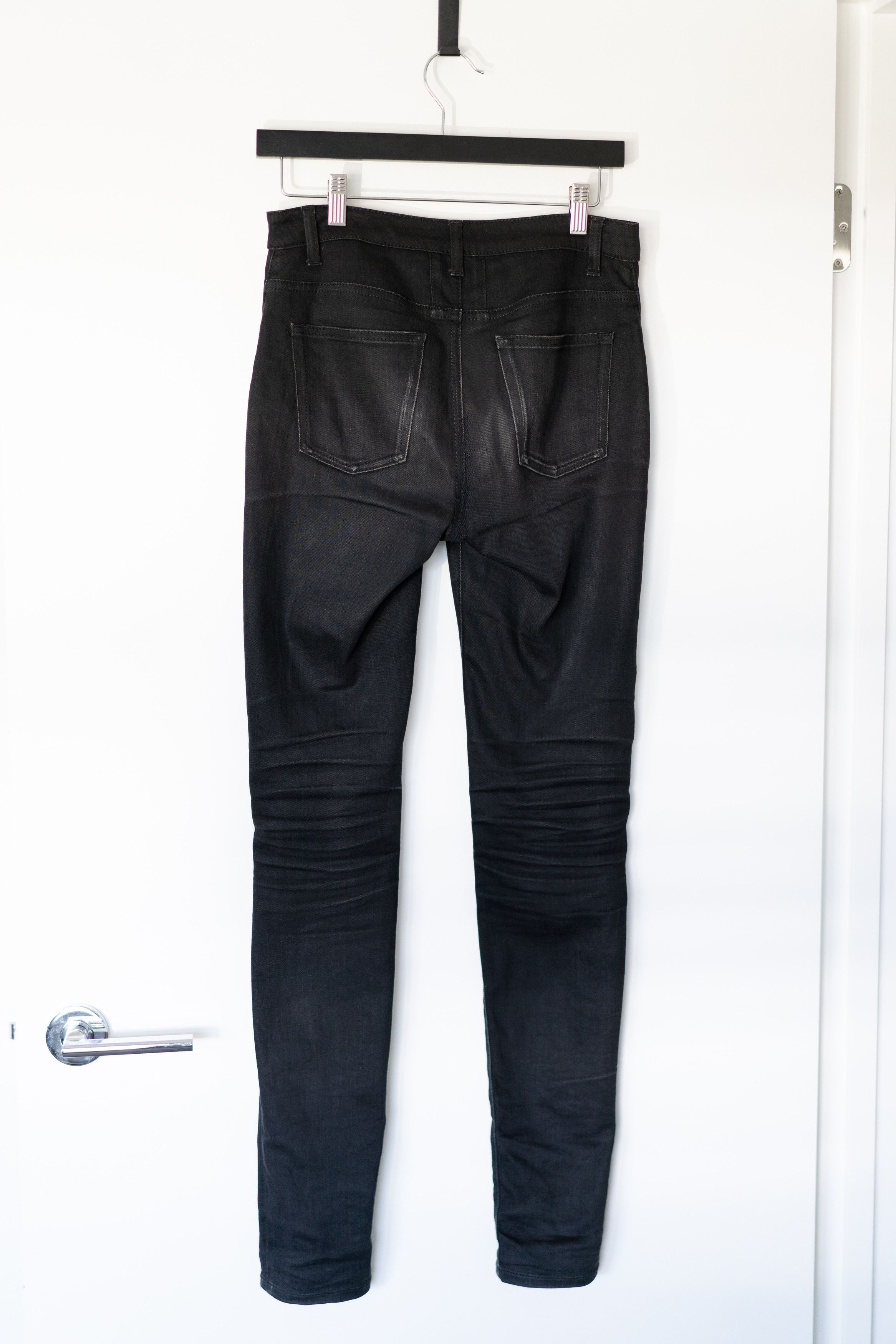 Saint Laurent Paris D04 W SK/HW Skinny Moto Zip Jeans Size 27" / US 4 / IT 40 - 12 Thumbnail